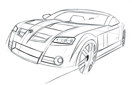 MG Xpower SV, 2002 - Design Sketch
