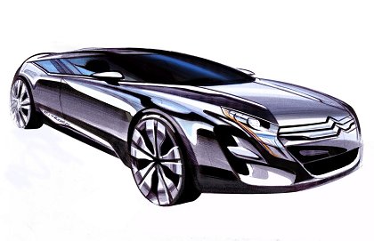 Citroen C-Metisse Concept, 2006 - Design Sketch