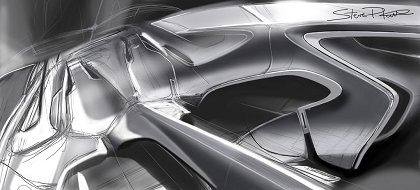 Citroen C-Metisse Concept, 2006 - Interior Design Sketch