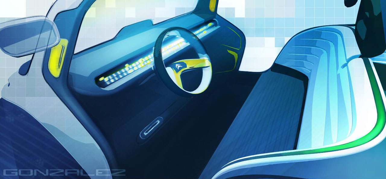 Citroen Lacoste Concept, 2010 - Design Sketch
