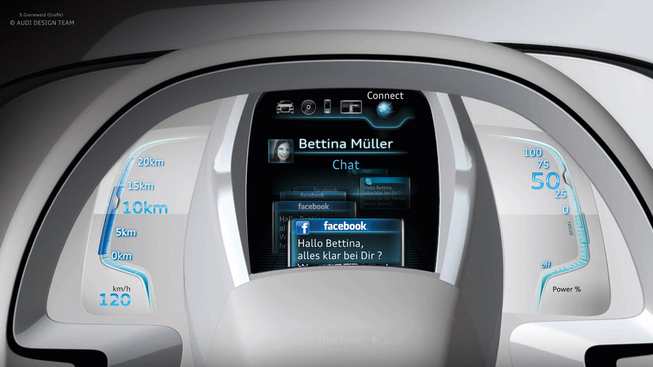 Audi A2 Concept, 2011 - Instrument Display