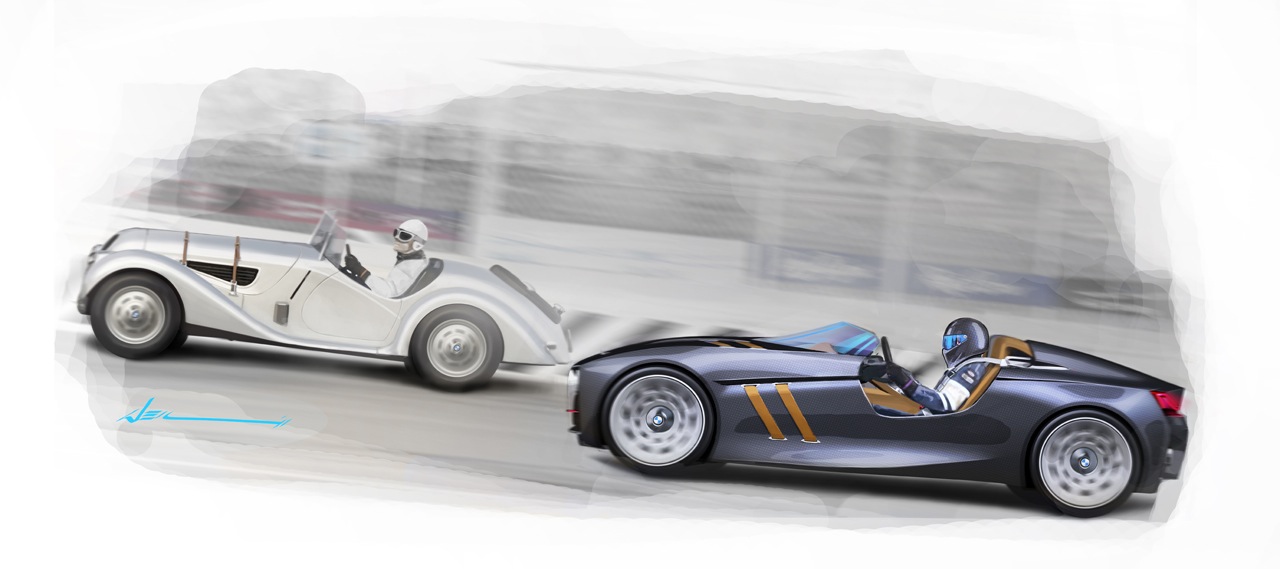 BMW 328 Hommage Concept, 2011 - Design Sketch