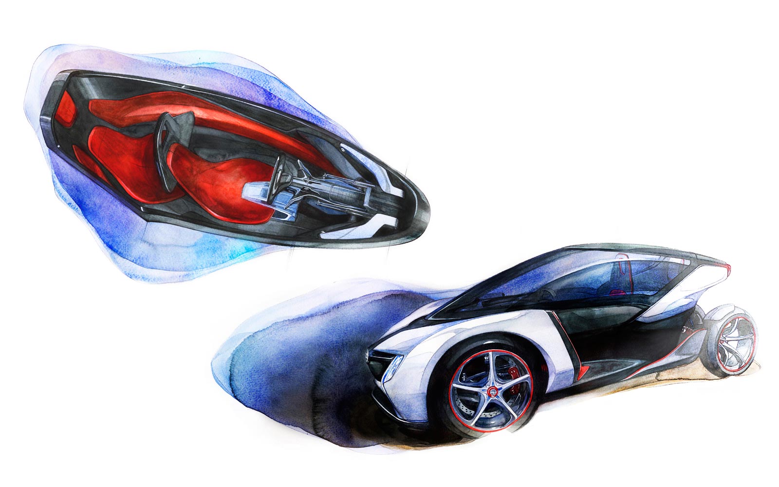 Opel RAK e, 2011 - Design Sketch