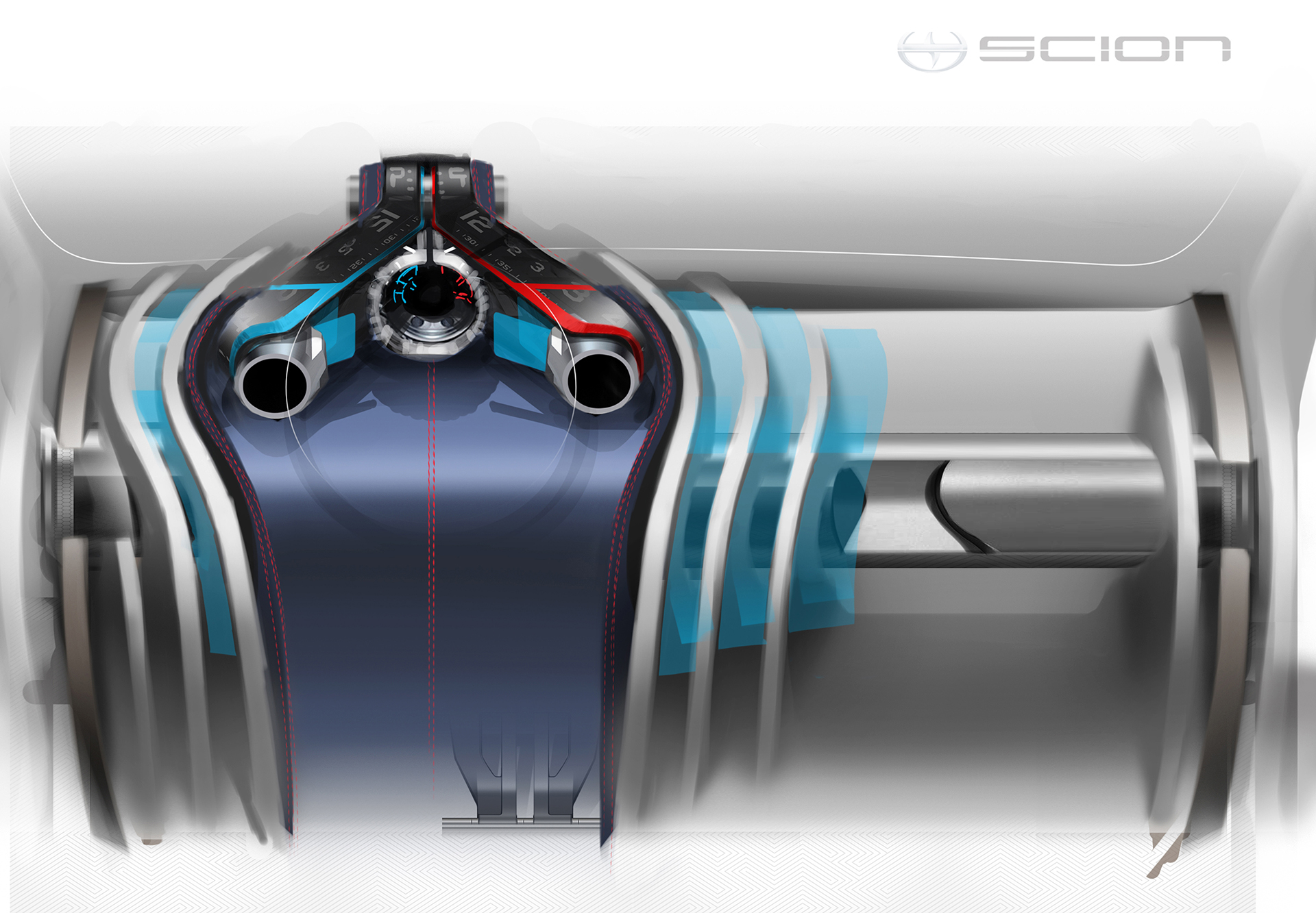 Scion NYC Concept, 2012 – Interior Design Sketch