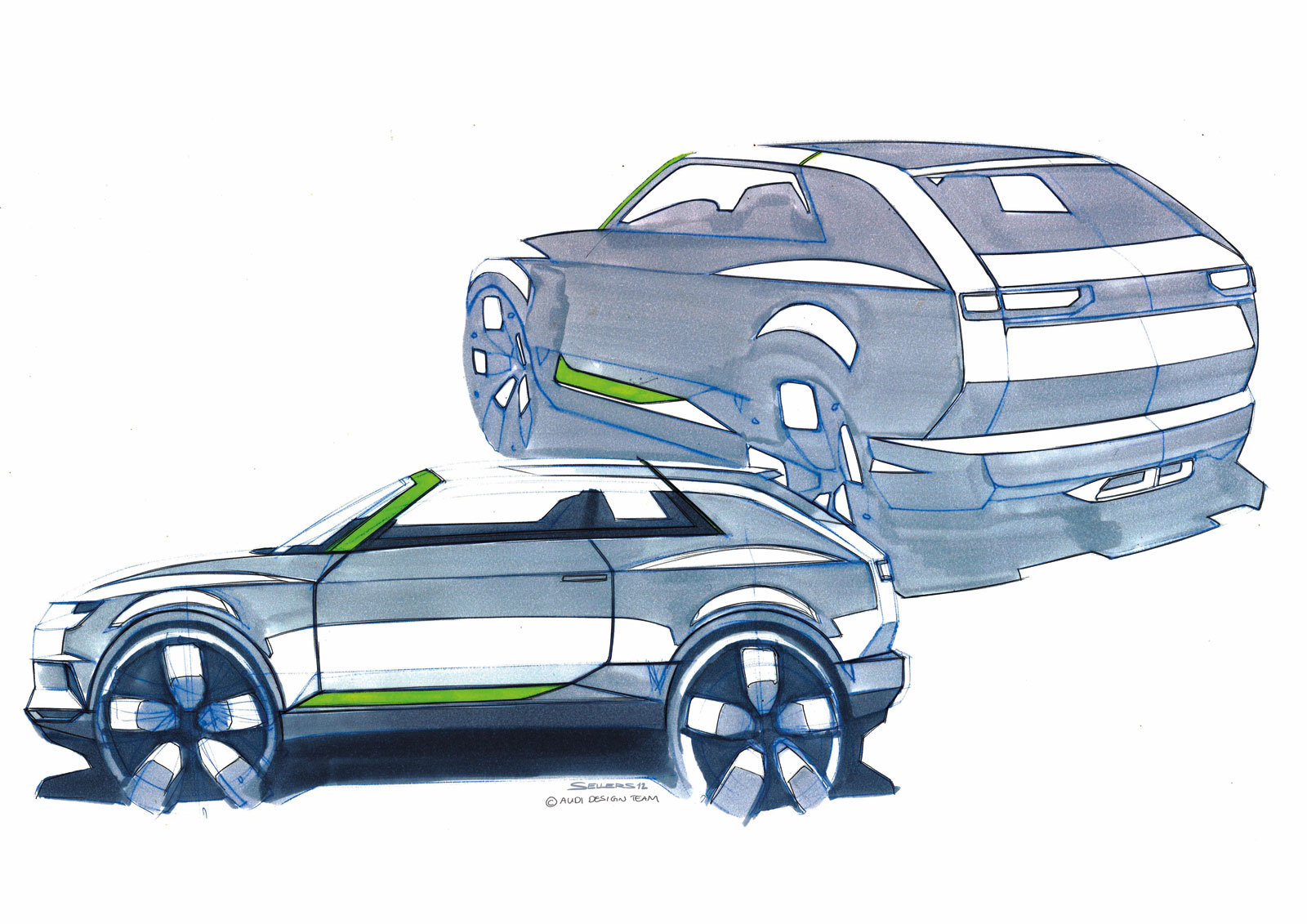 Audi Crosslane Coupe, 2012 - Design Sketch