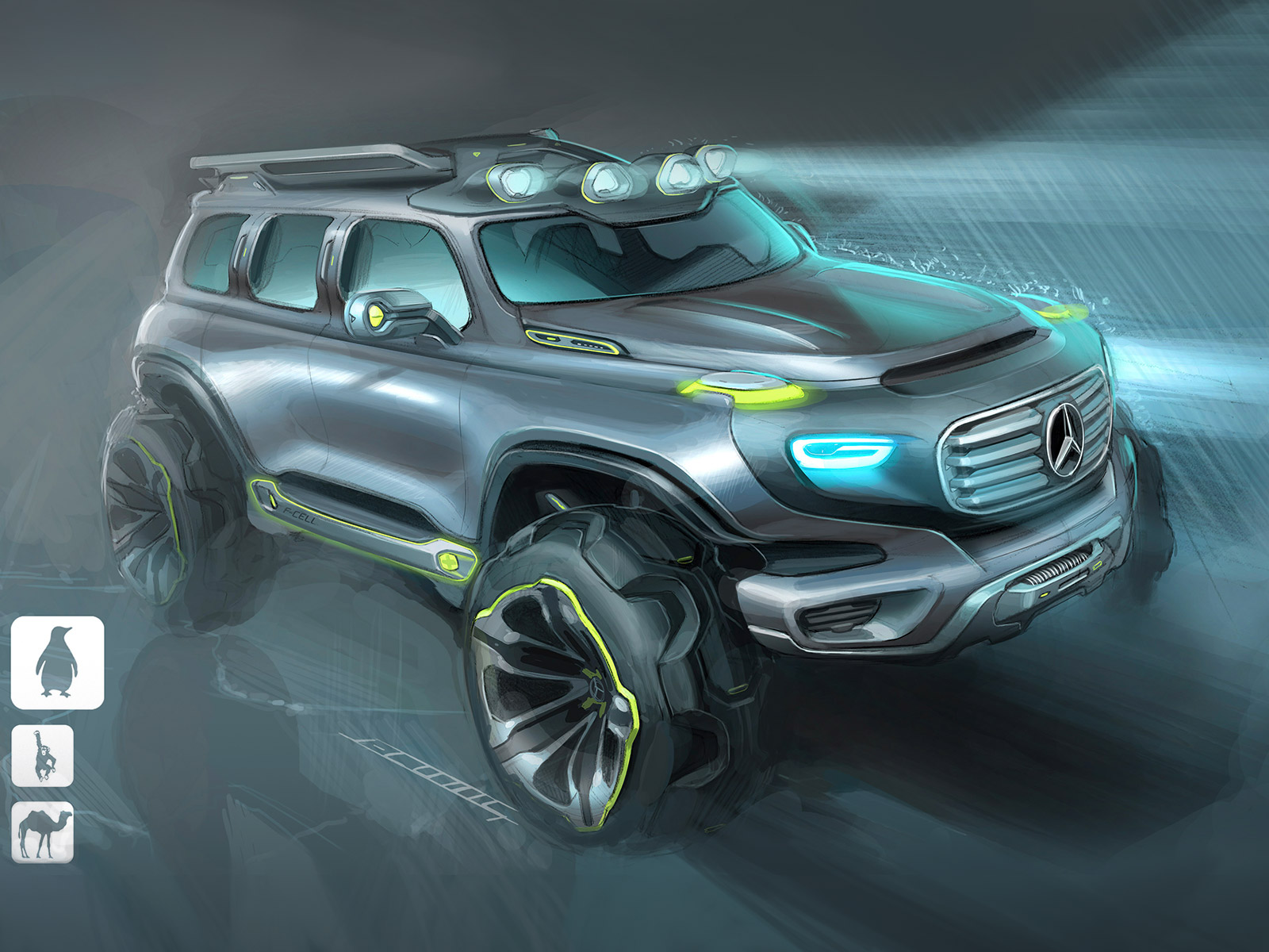 Mercedes-Benz Ener-G-Force, 2012 - Design Sketch