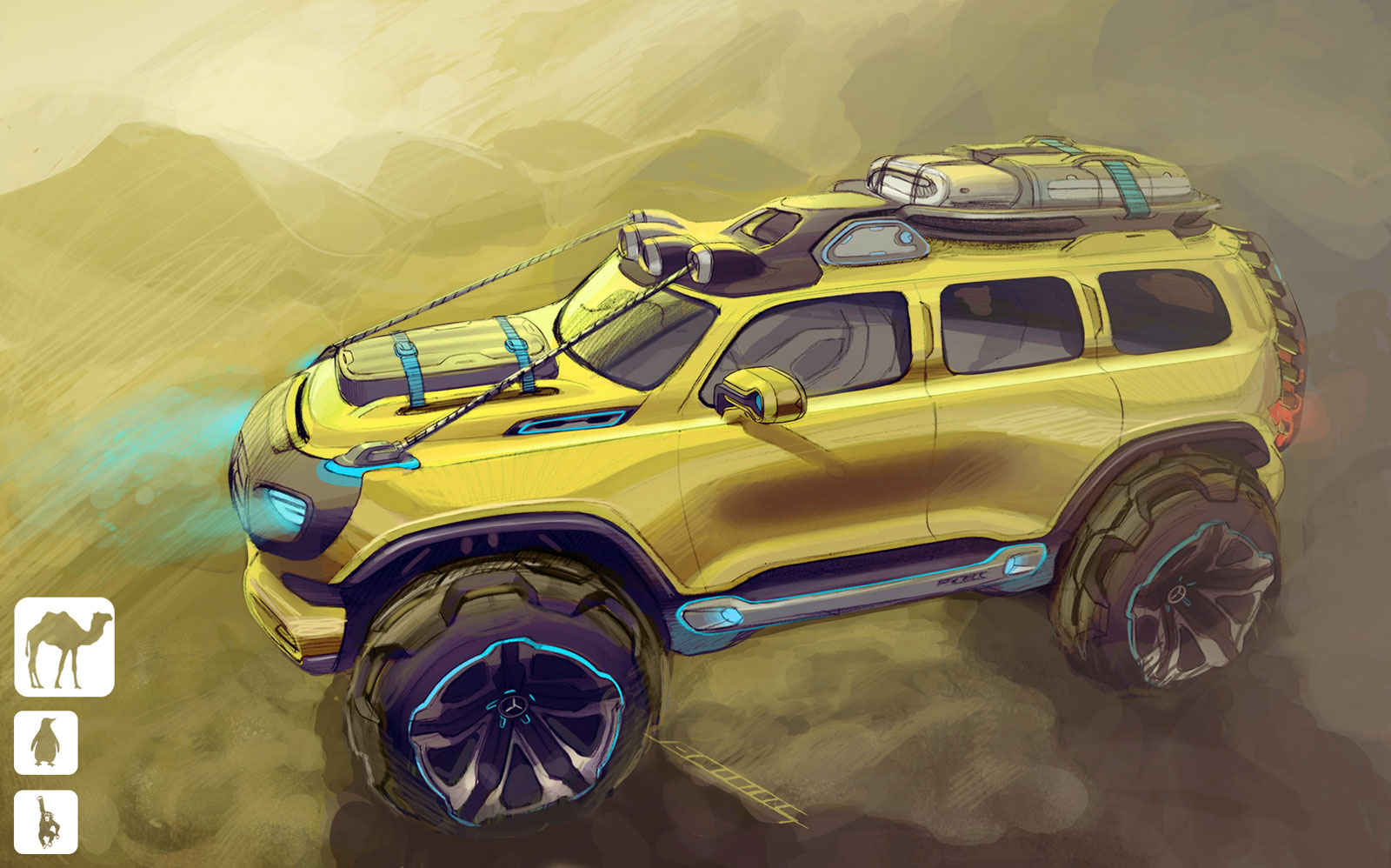 Mercedes-Benz Ener-G-Force, 2012 - Design Sketch