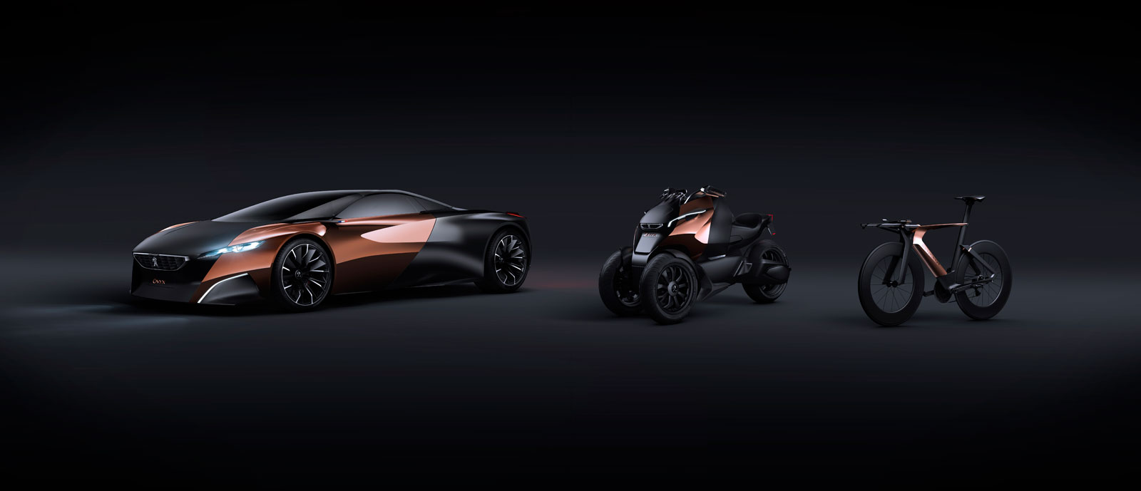 Peugeot Onyx Concepts, 2012 - Car, Scooter and Bike