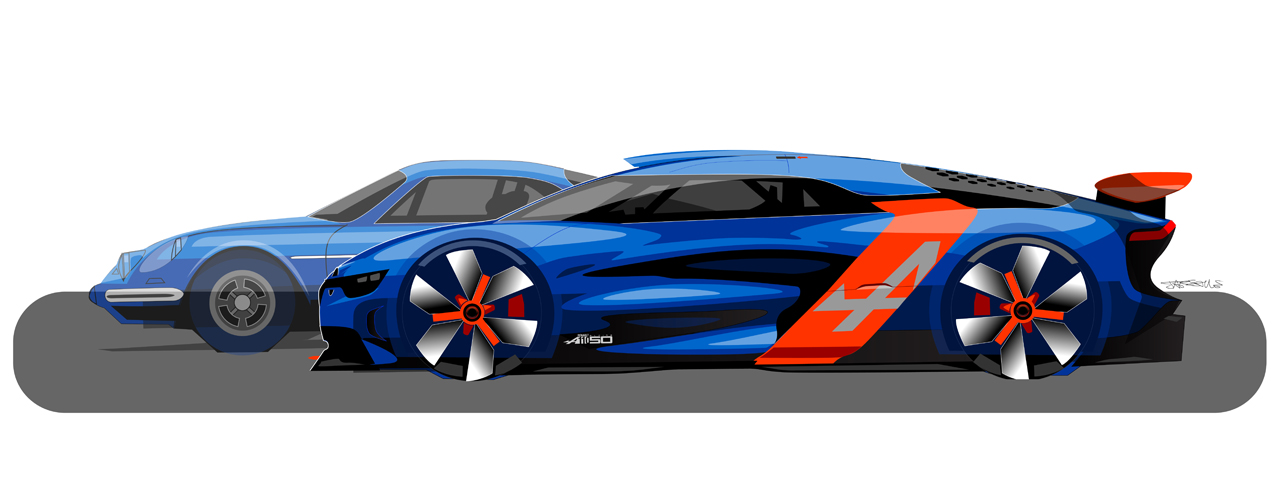 Renault Alpine A110-50, 2012 - Design Sketch