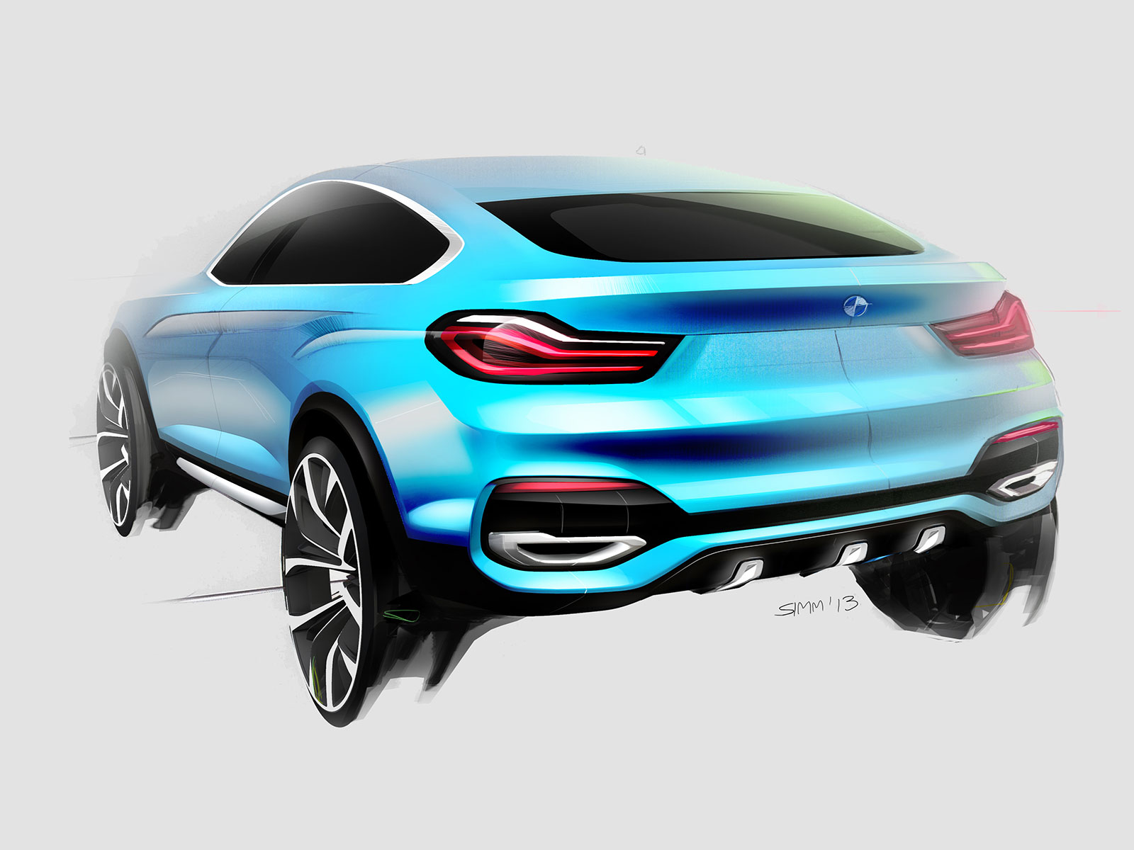 BMW Concept X4, 2013 - Design Sketch