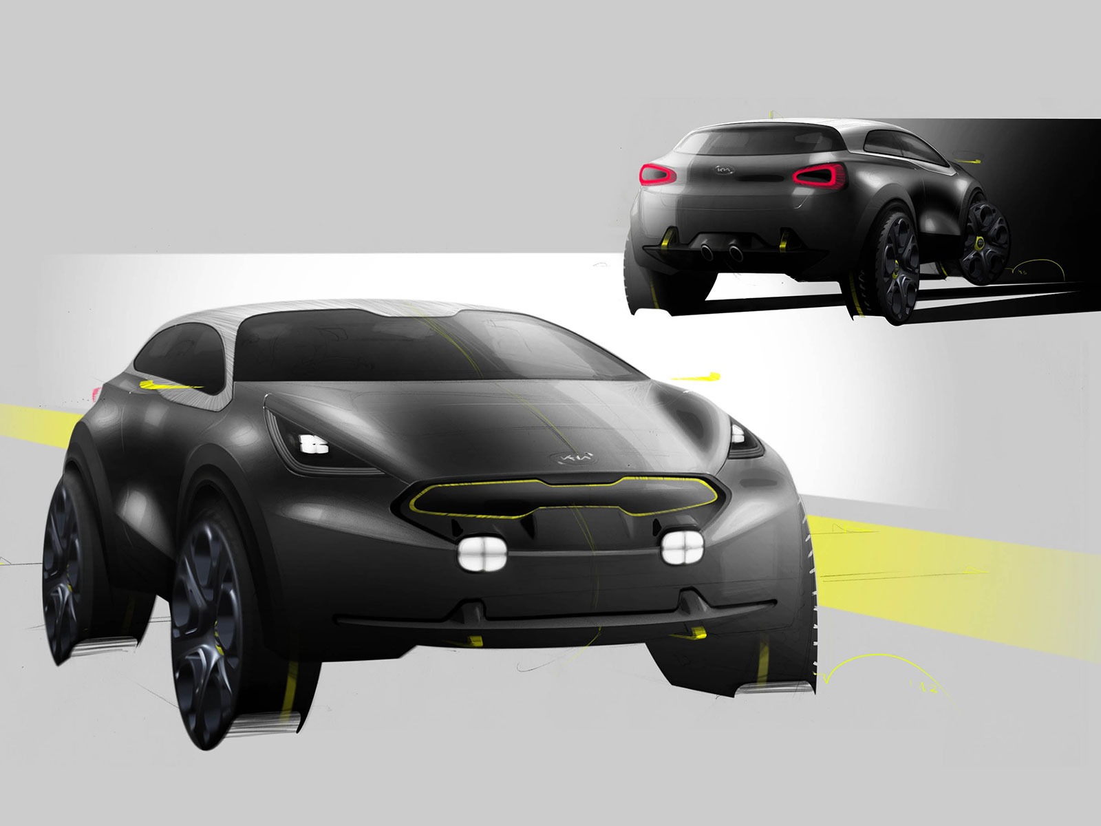 Kia Niro, 2013 - Design Sketch