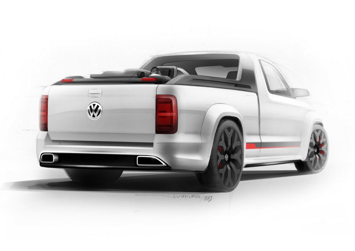 Volkswagen Amarok Power-Pickup, 2013 - Design Sketch
