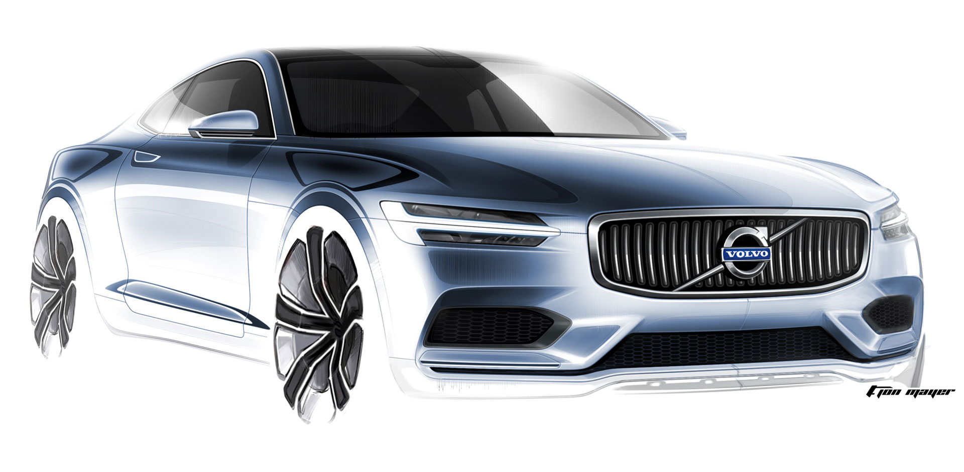 Volvo Concept Coupe, 2013 - Design Sketch