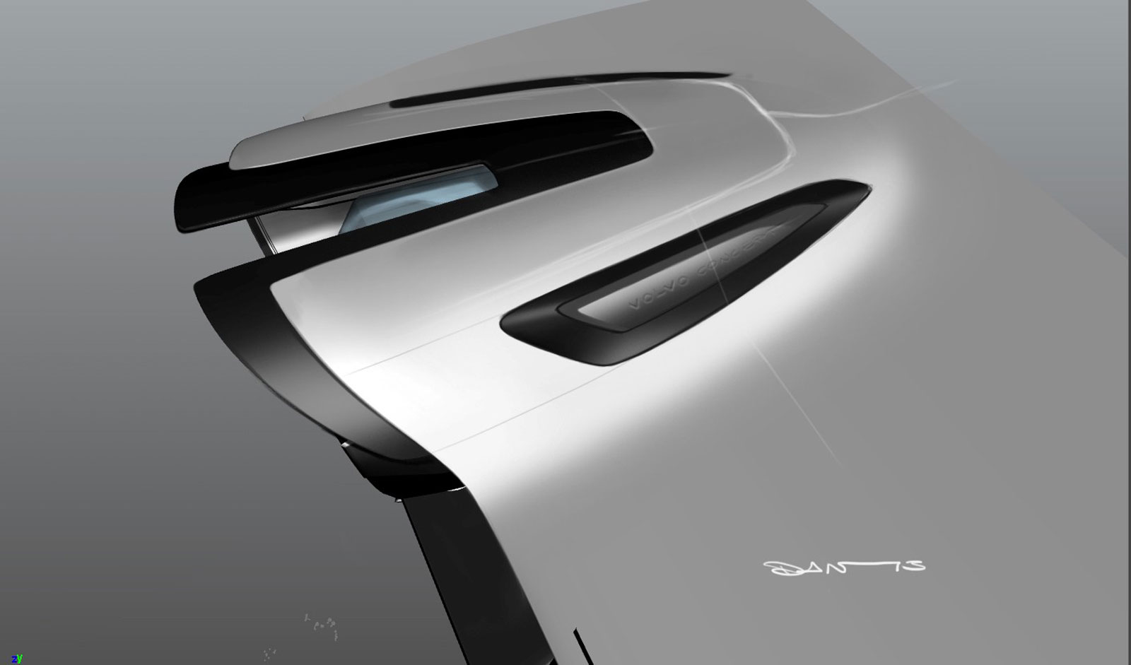 Volvo Concept Coupe, 2013 - Interior Design Sketch