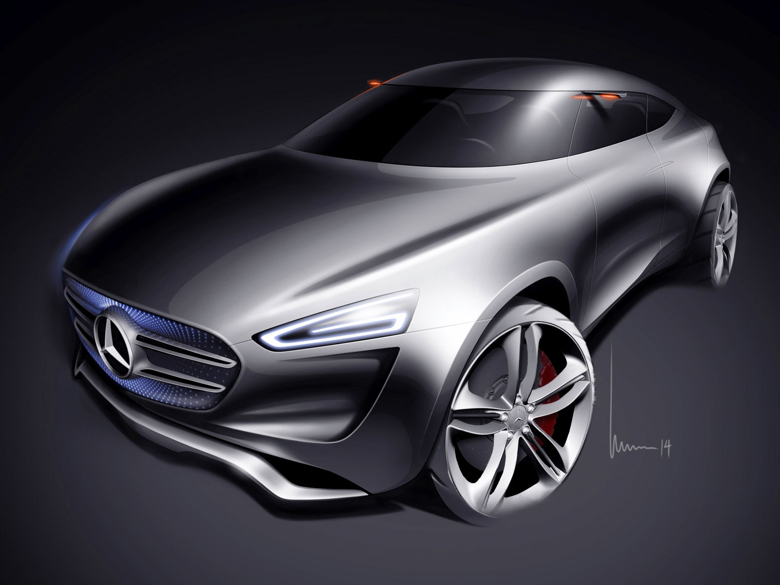 Mercedes-Benz G-Code Concept, 2014 - Design Sketch