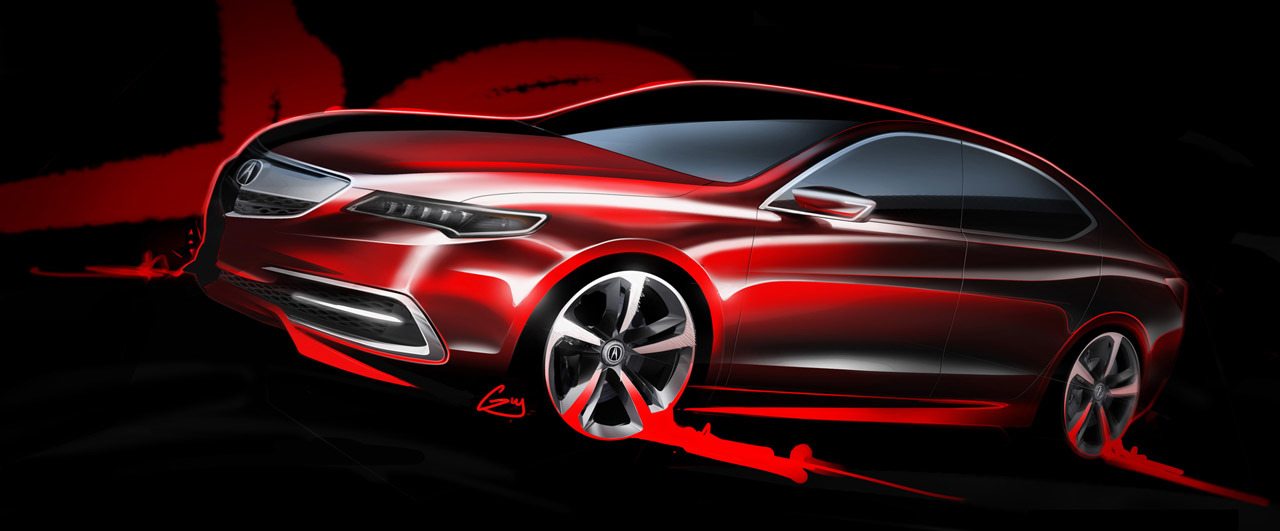 Acura TLX Prototype, 2014 - Design Sketch