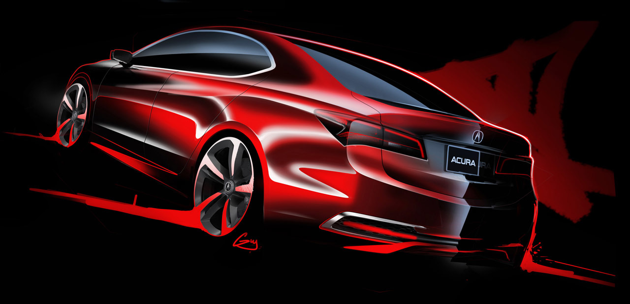 Acura TLX Prototype, 2014 - Design Sketch