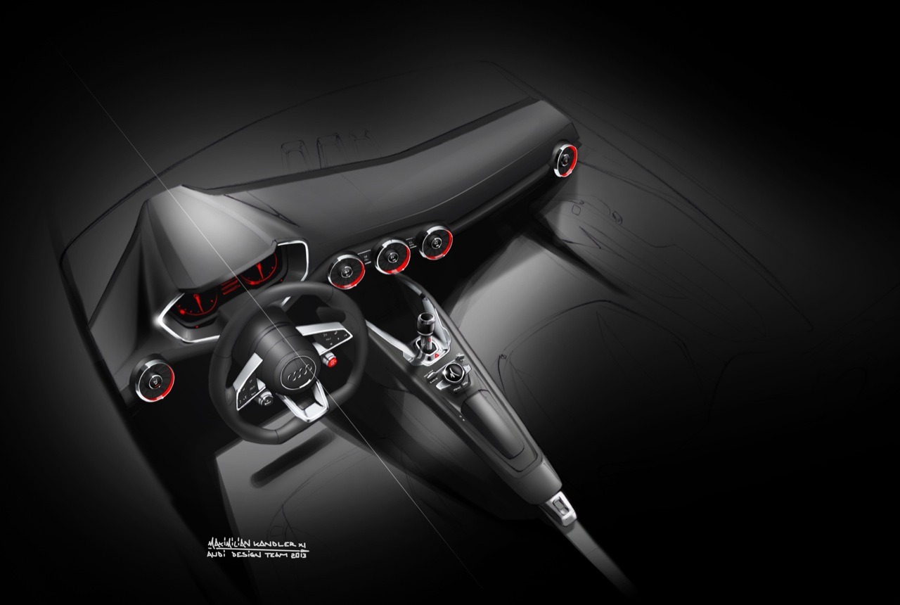 Audi Allroad Shooting Brake, 2014 - Interior Design Sketch