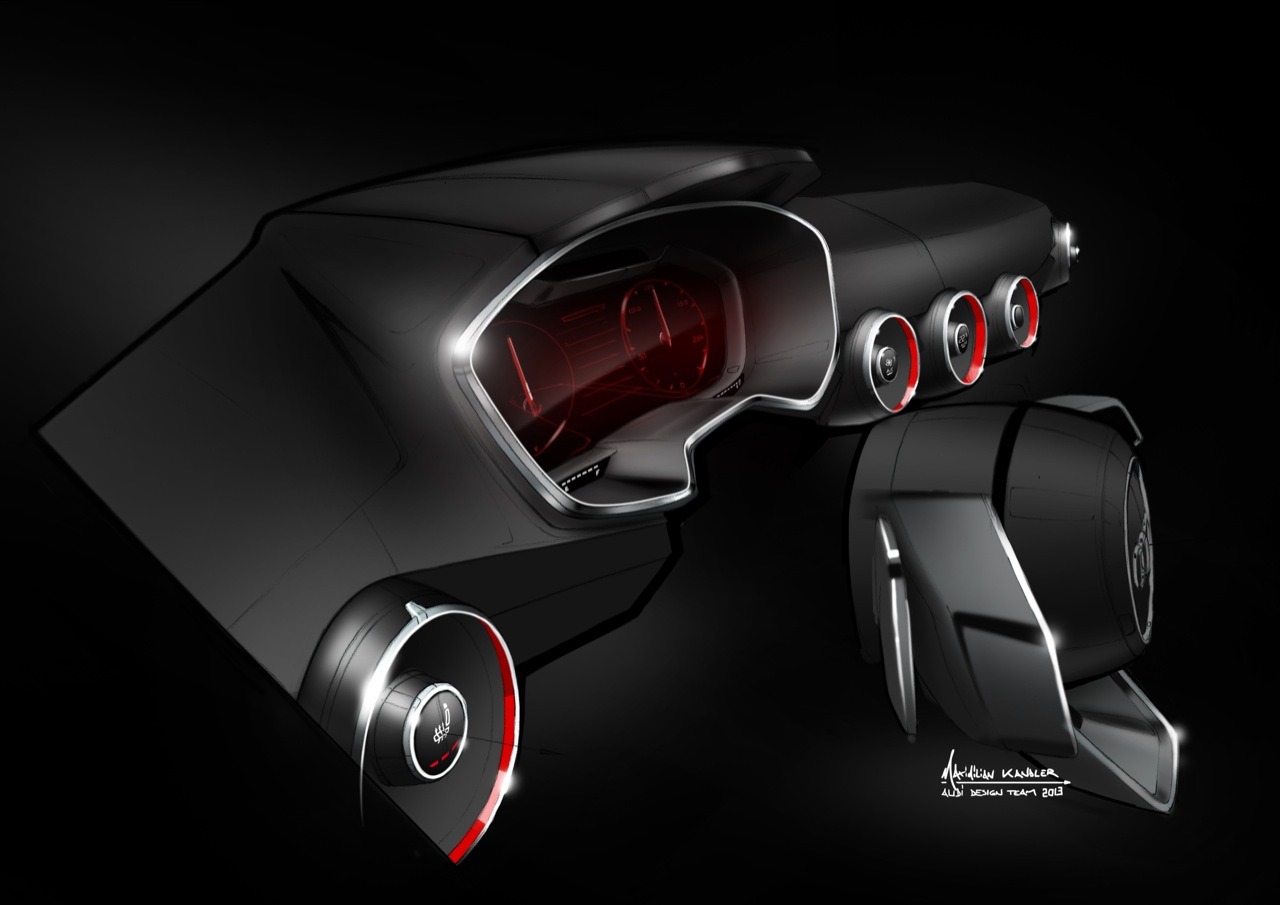 Audi Allroad Shooting Brake, 2014 - Interior Design Sketch