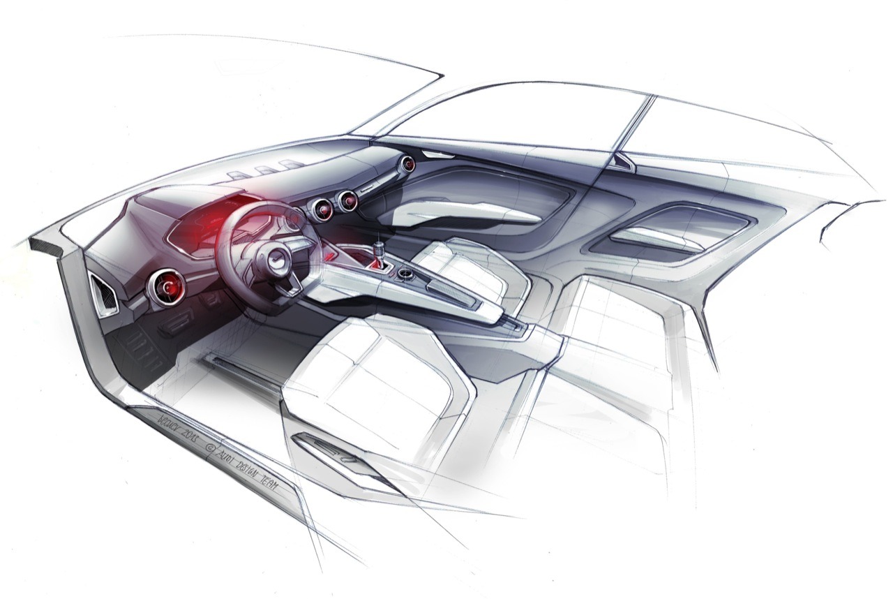 Audi Allroad Shooting Brake, 2014 - Interior Design Sketch