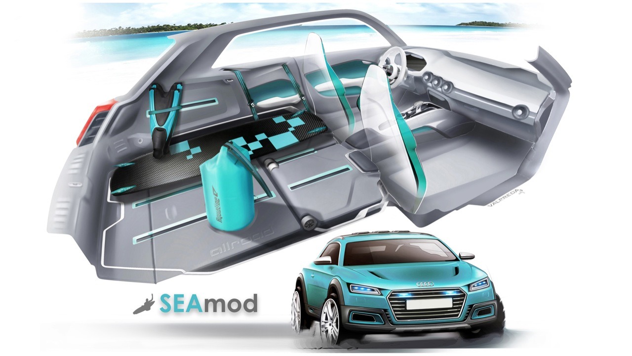 Audi Allroad Shooting Brake, 2014 - Interior Design Sketch