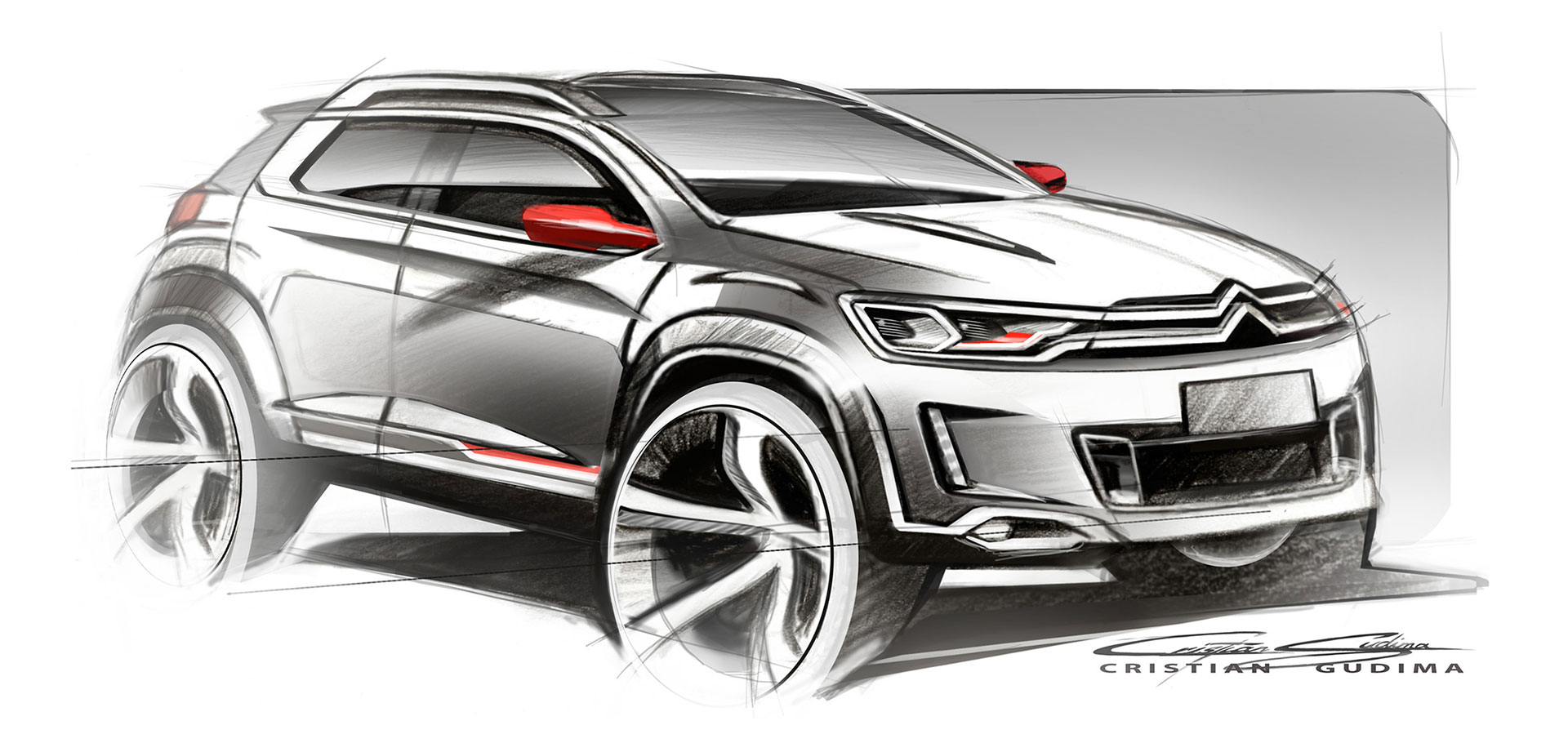 Citroen C-XR, 2014 - Design Sketch