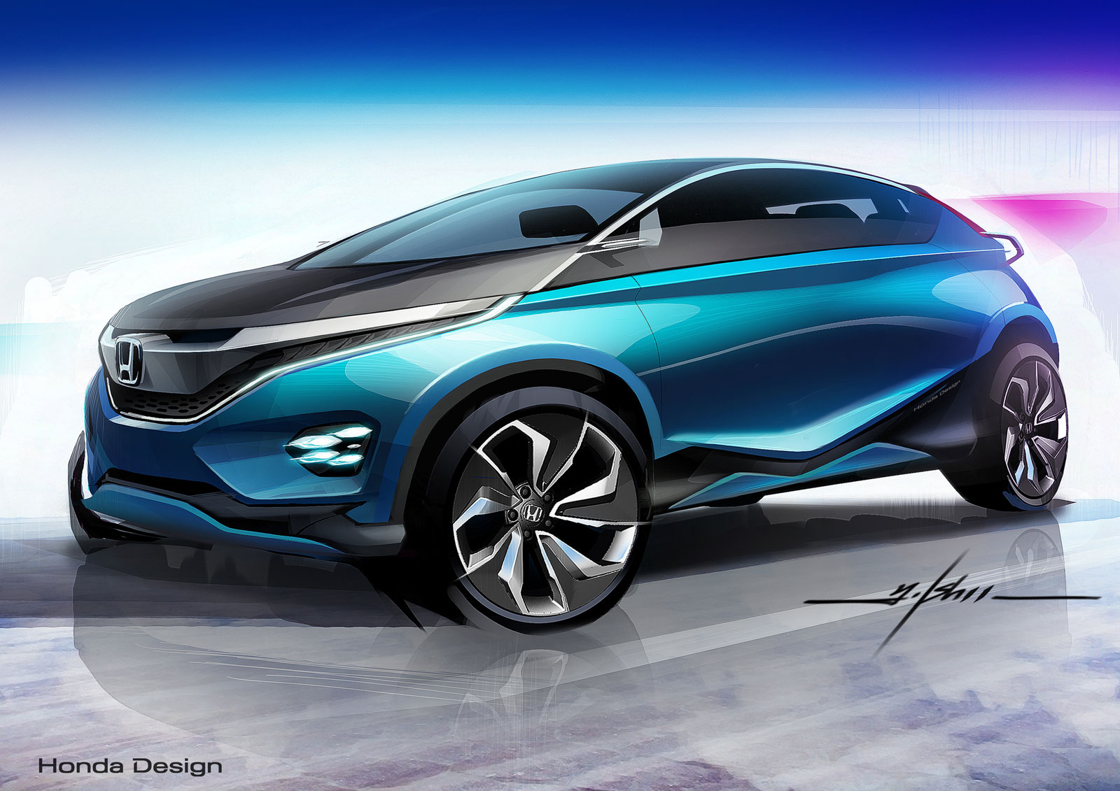 Honda Vision XS-1, 2014 - Design Sketch
