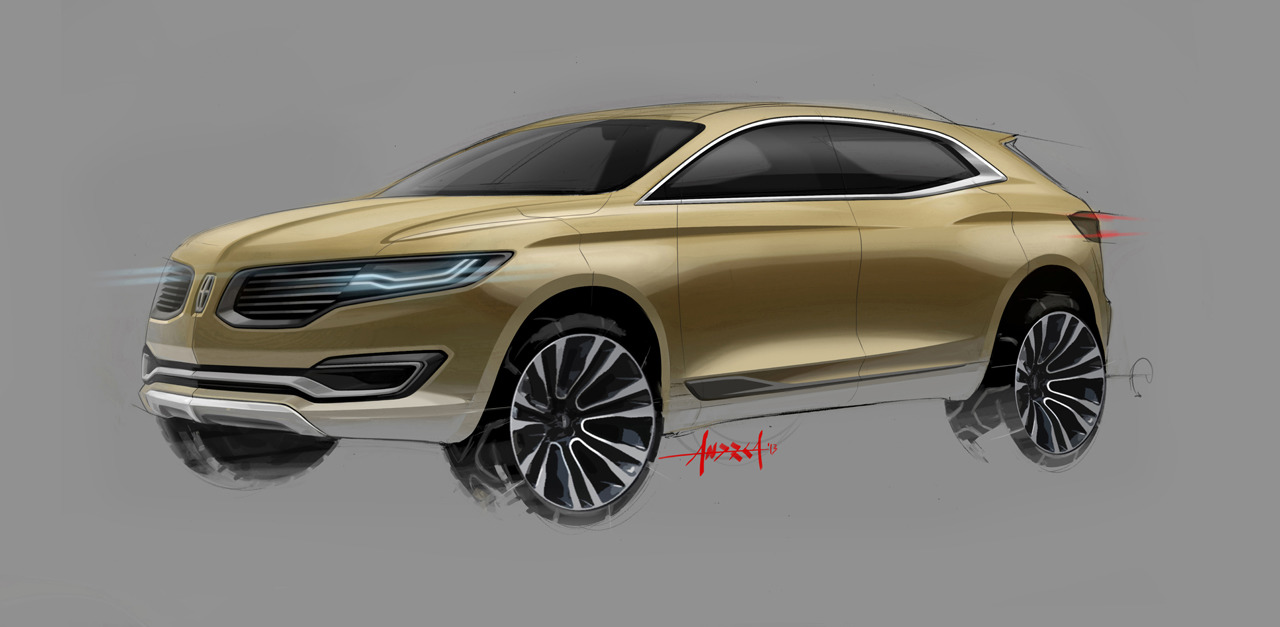 Lincoln MKX, 2014 - Design Sketch