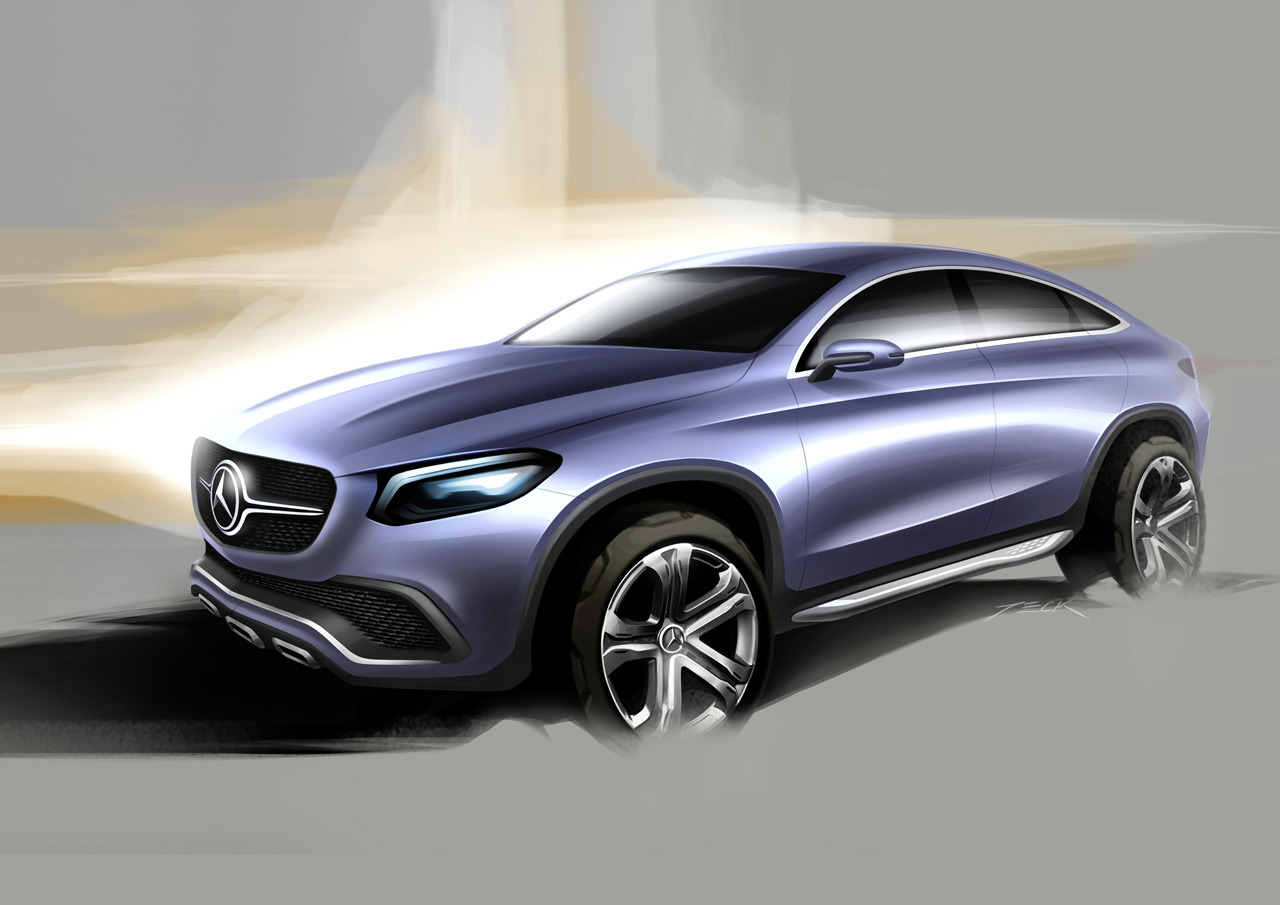 Mercedes-Benz Concept Coupe SUV, 2014 - Design Sketch