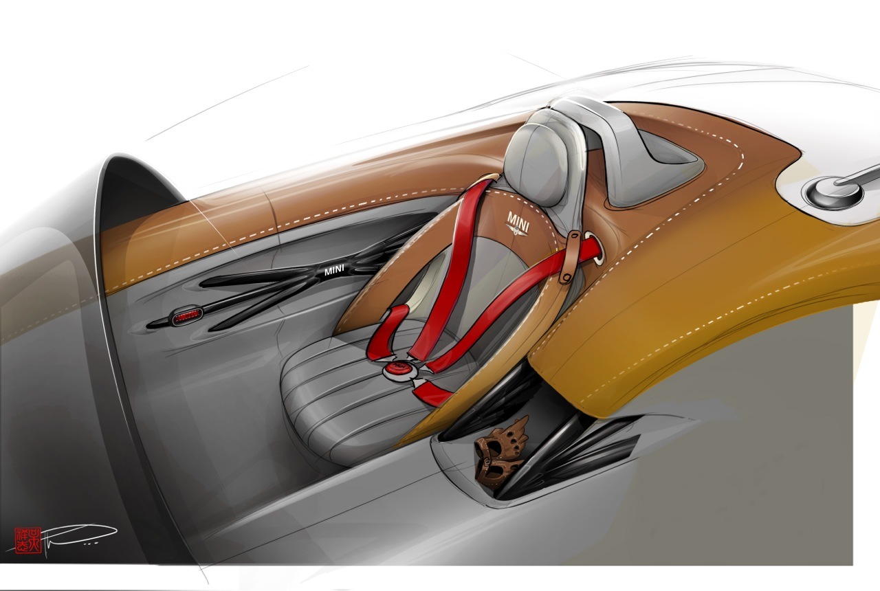 Mini Superleggera Vision (Touring), 2014 - Interior Design Sketch