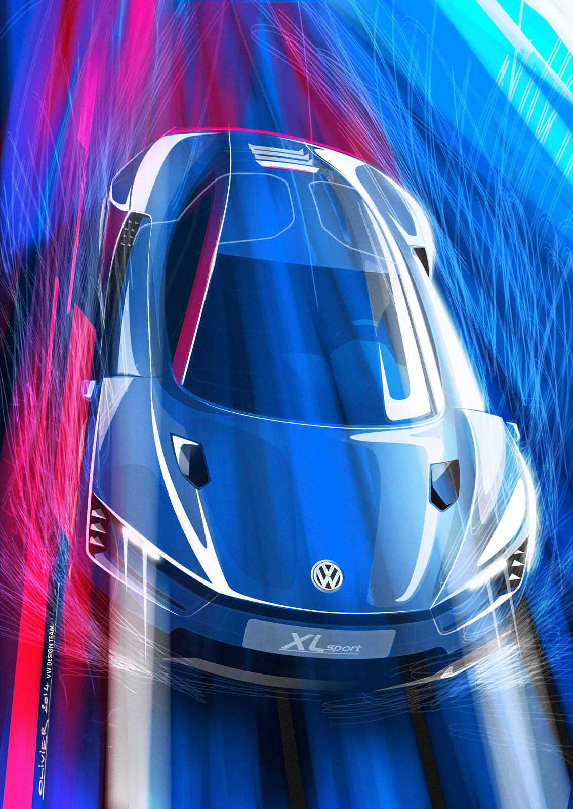Volkswagen XL Sport, 2014 - Design Sketch
