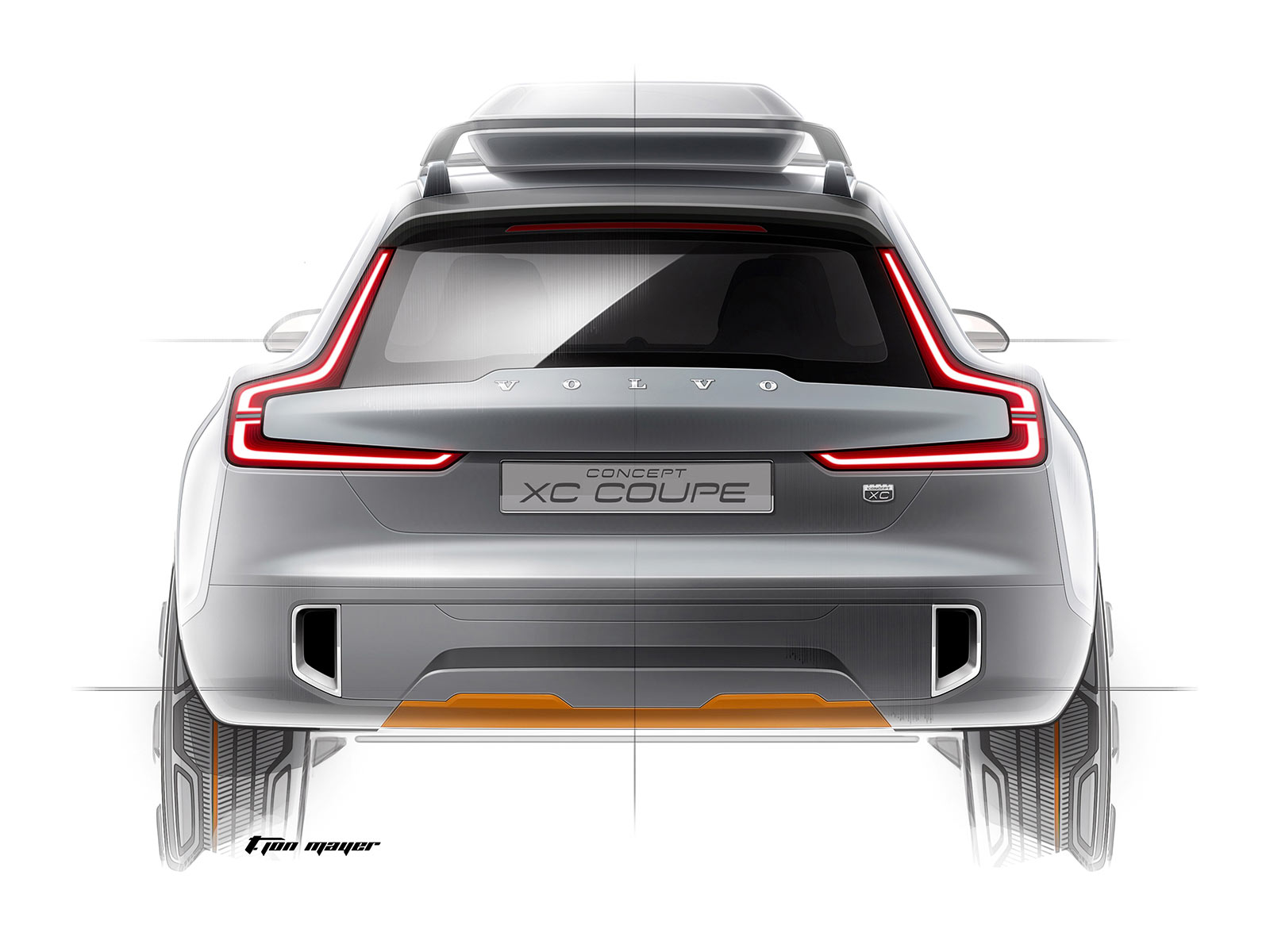 Volvo Concept XC Coupe, 2014 - Design Sketch 