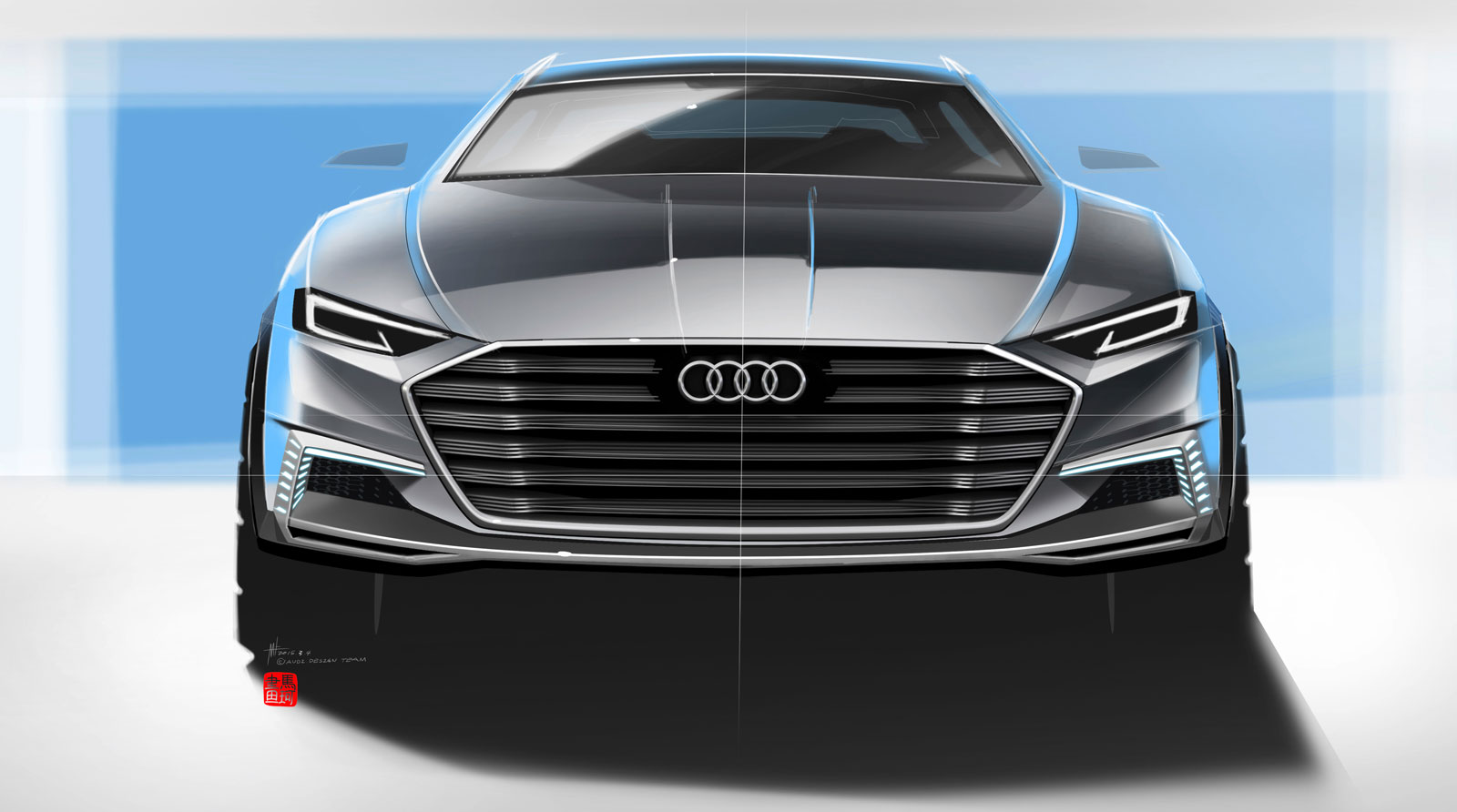 Audi Prologue Allroad Concept, 2015 - Design Sketch