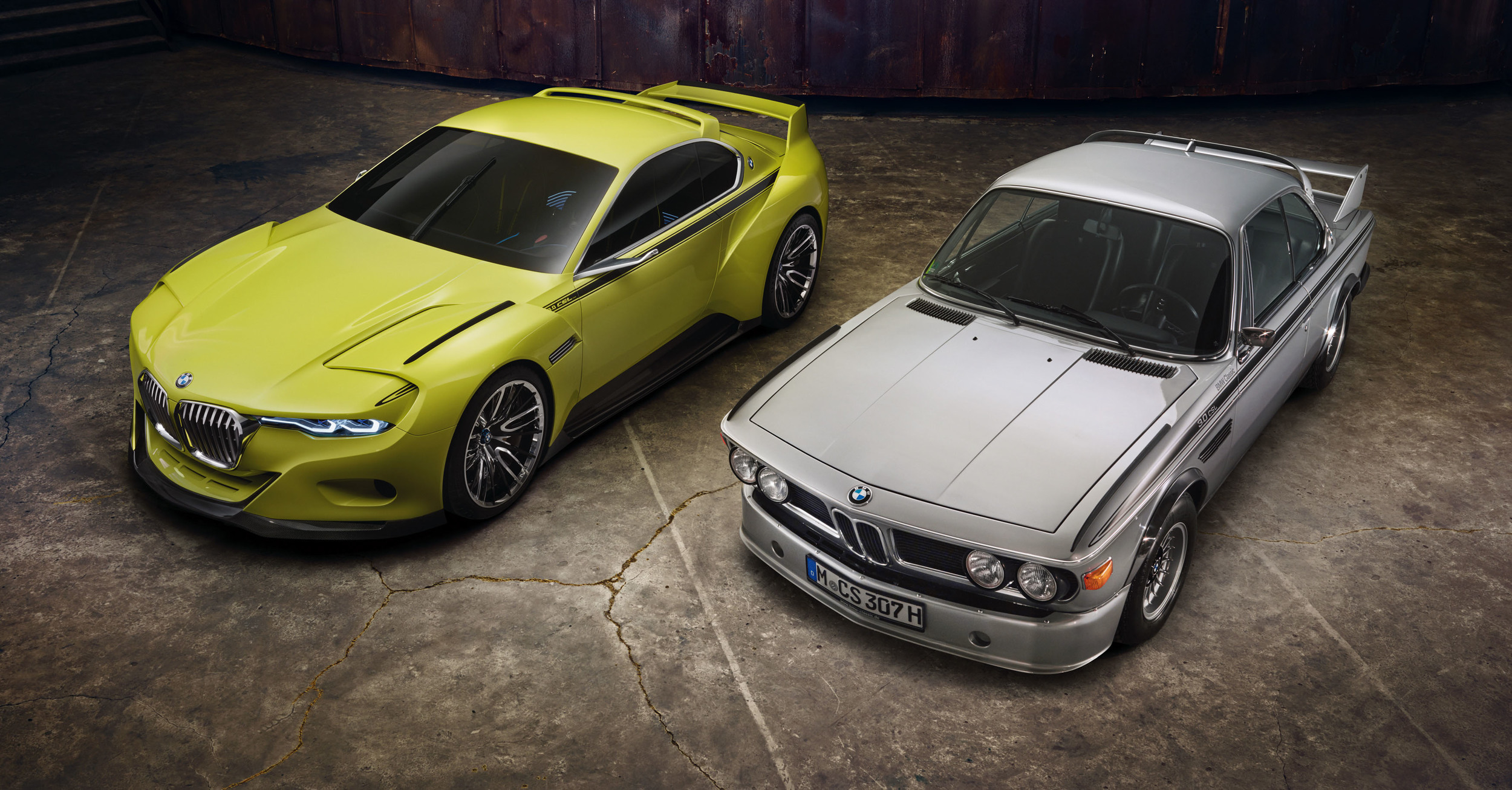 BMW 3.0 CSL Hommage (2015) and BMW 3.0 CSL (1972)