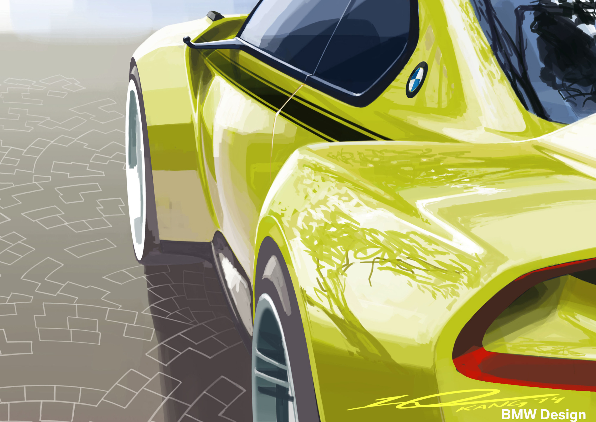 BMW 3.0 CSL Hommage, 2015 - Design Sketch