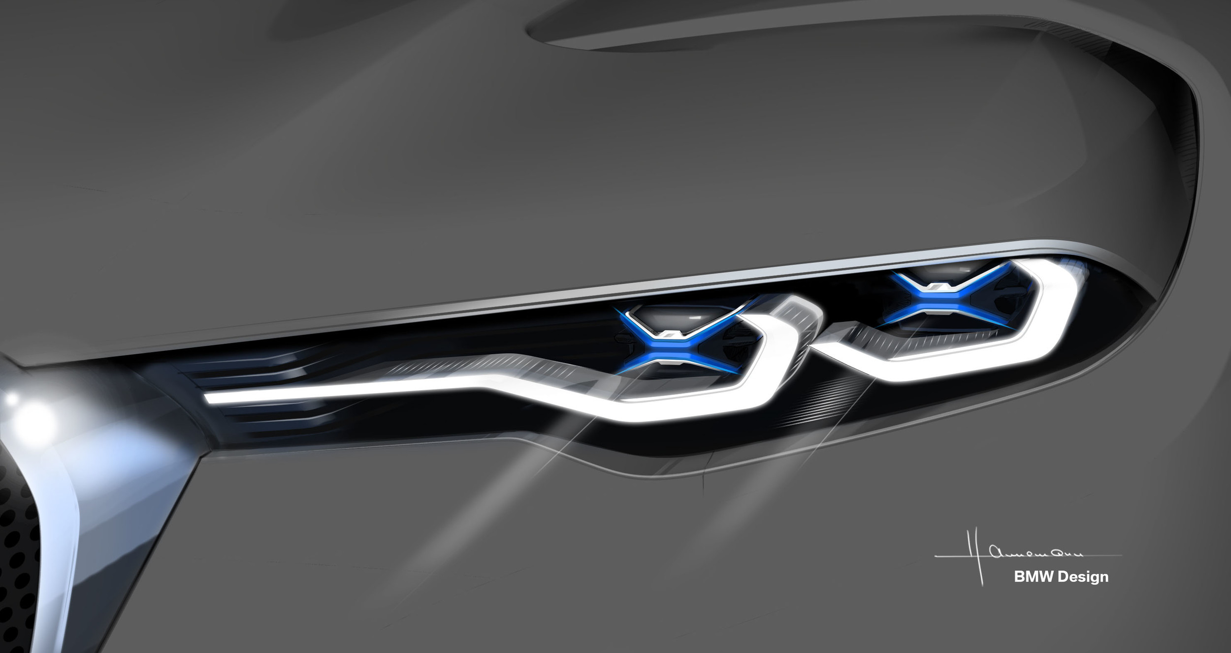 BMW 3.0 CSL Hommage, 2015 - Design Sketch