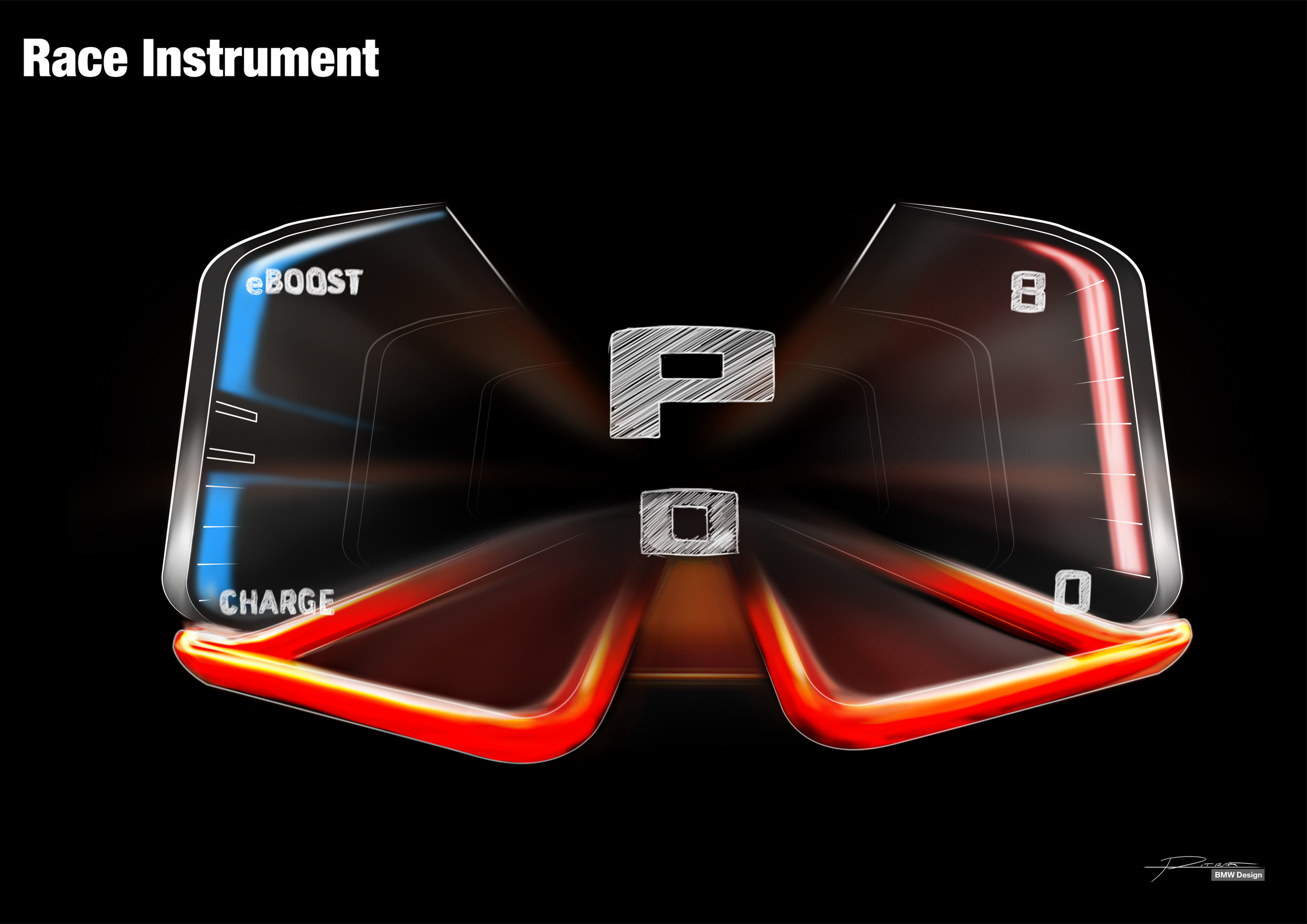 BMW 3.0 CSL Hommage, 2015 - Design Sketch