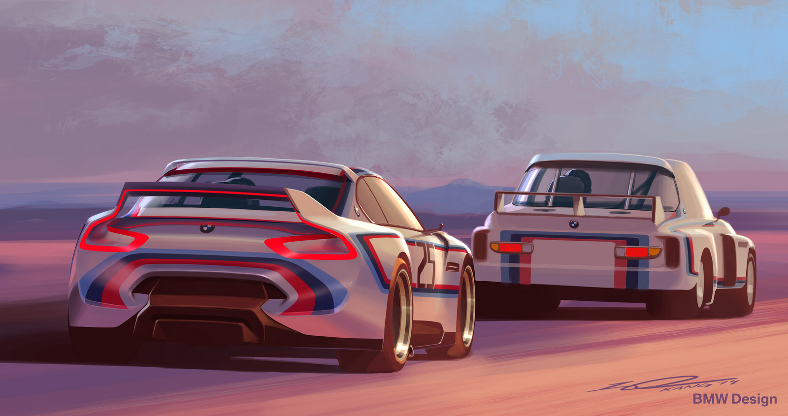 BMW 3.0 CSL Hommage R Concept, 2015 - Design Sketch