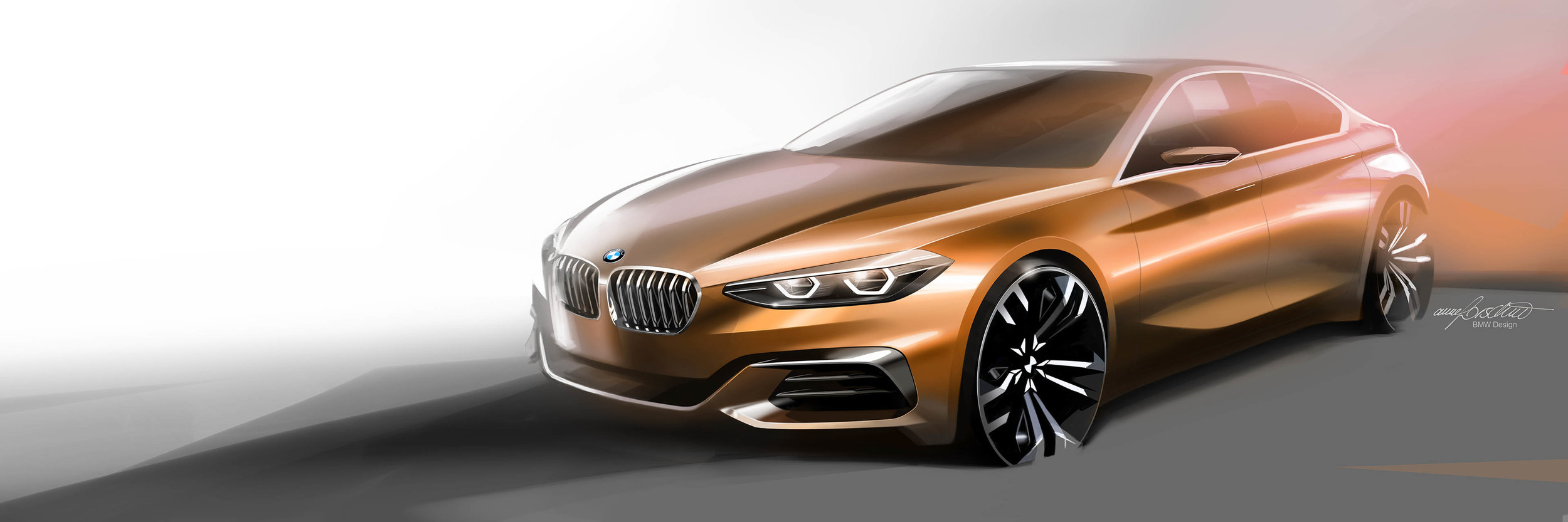 BMW Concept Compact Sedan, 2015 - Design Sketch