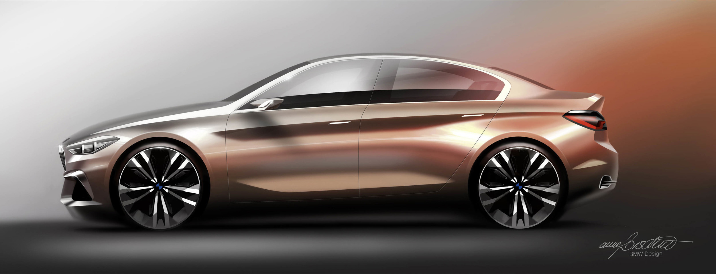 BMW Concept Compact Sedan, 2015 - Design Sketch