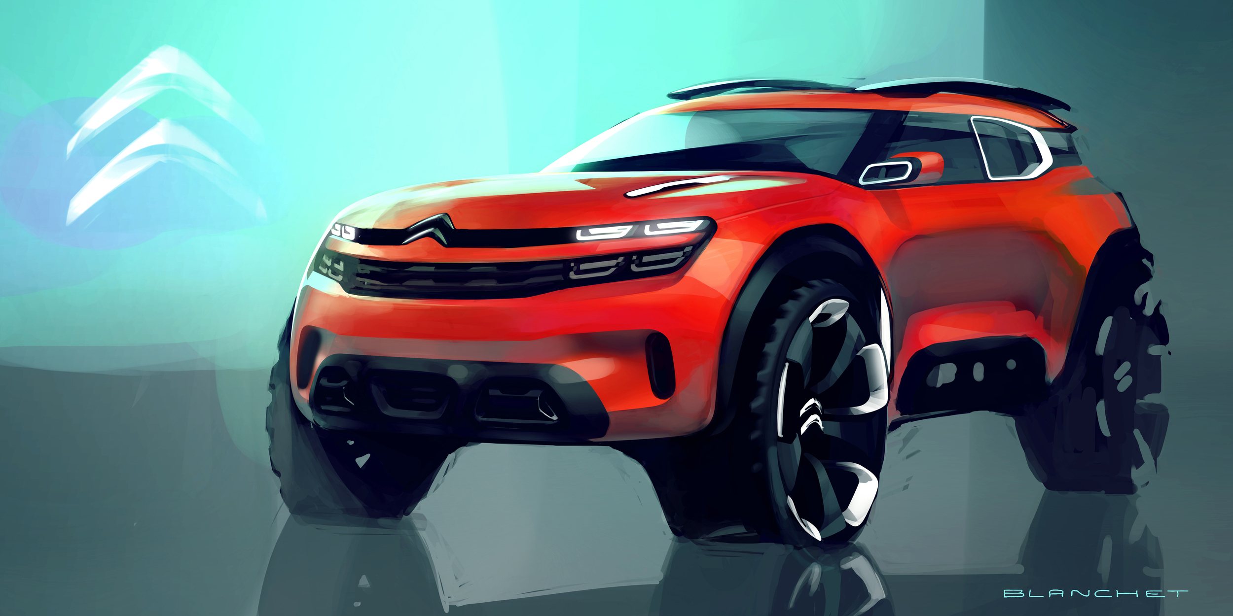 Citroen Aircross Concept, 2015 - Design Sketch