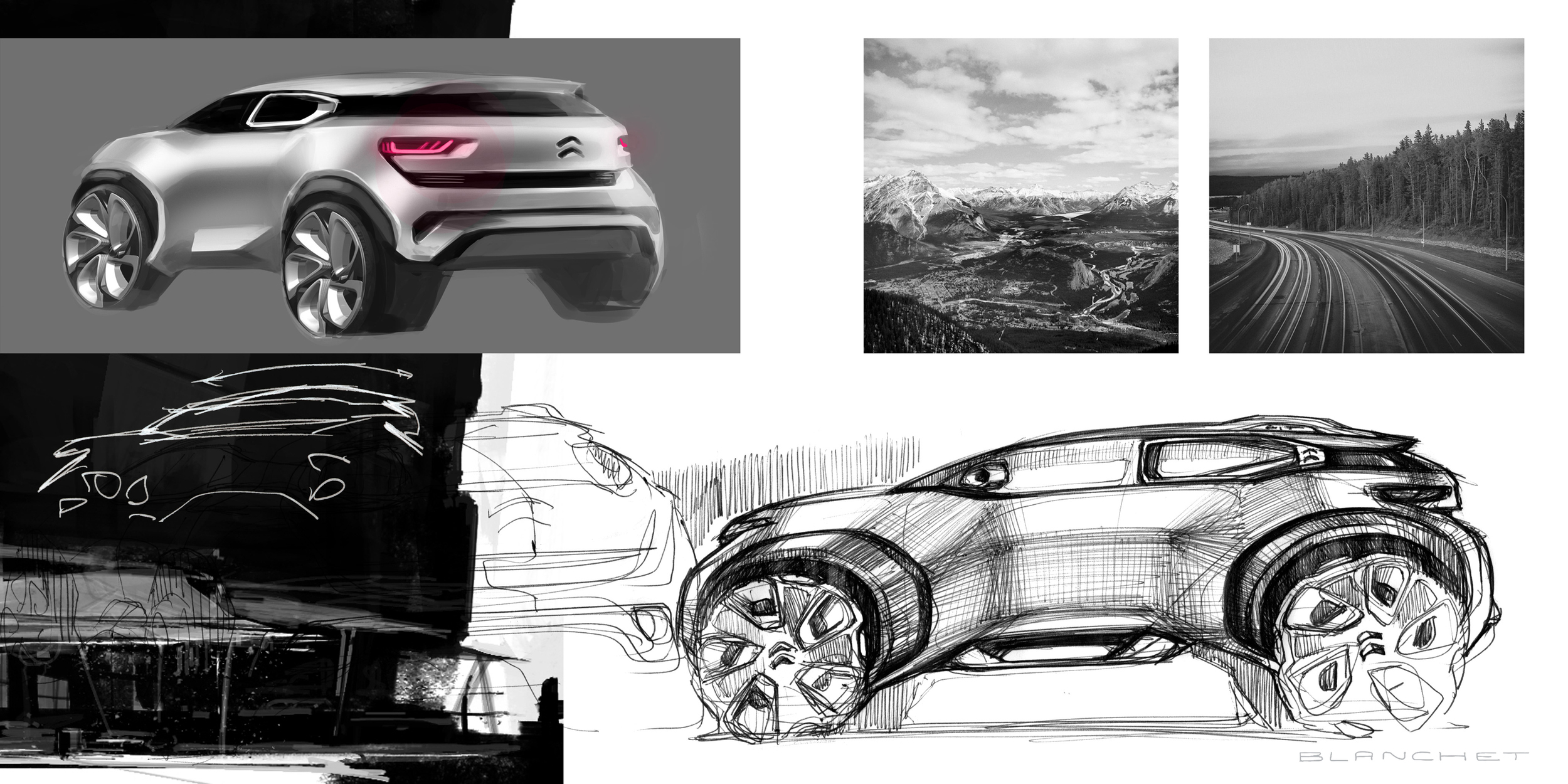 Citroen Aircross Concept, 2015 - Design Sketches