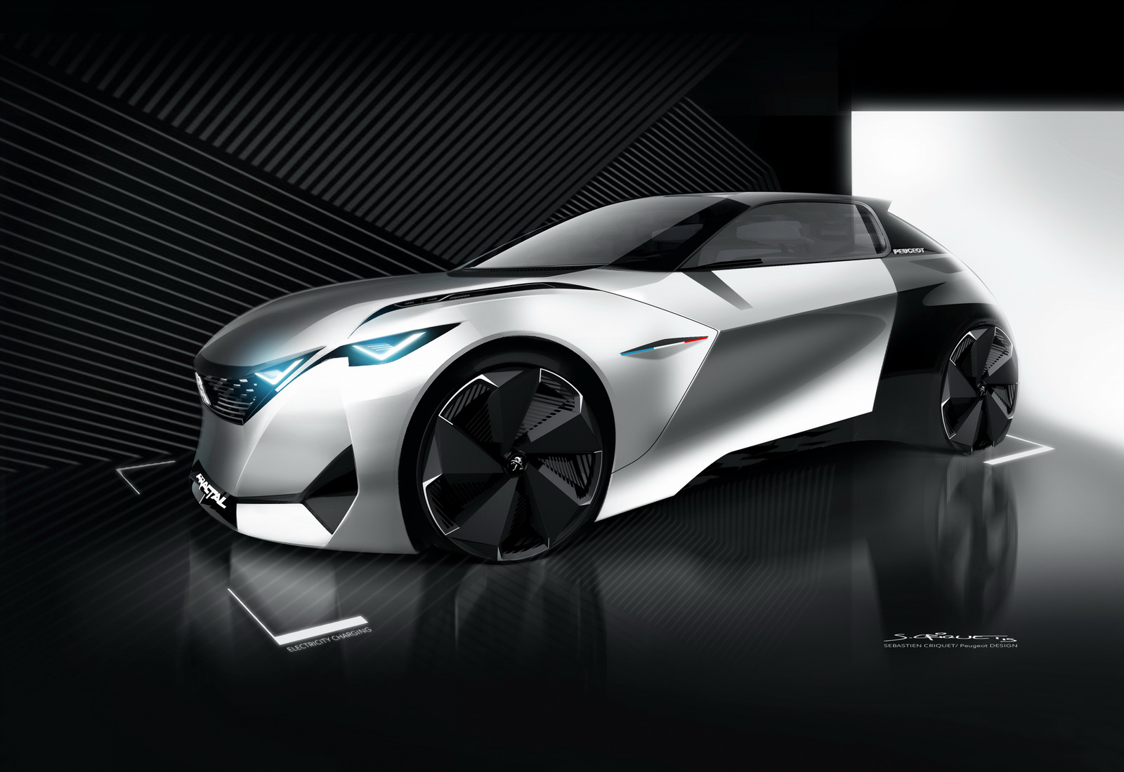 Peugeot Fractal Concept, 2015 - Design Sketch