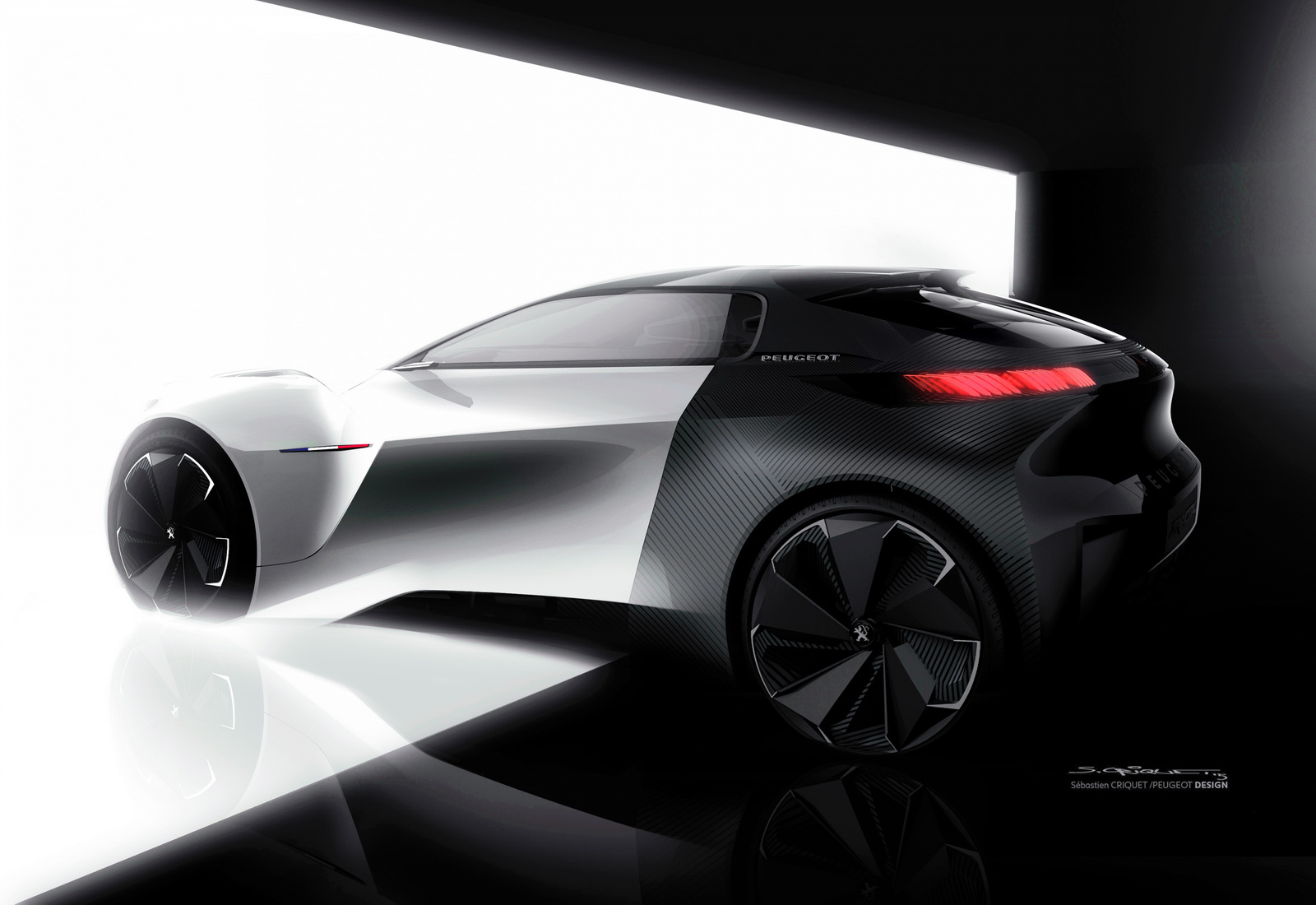 Peugeot Fractal Concept, 2015 - Design Sketch