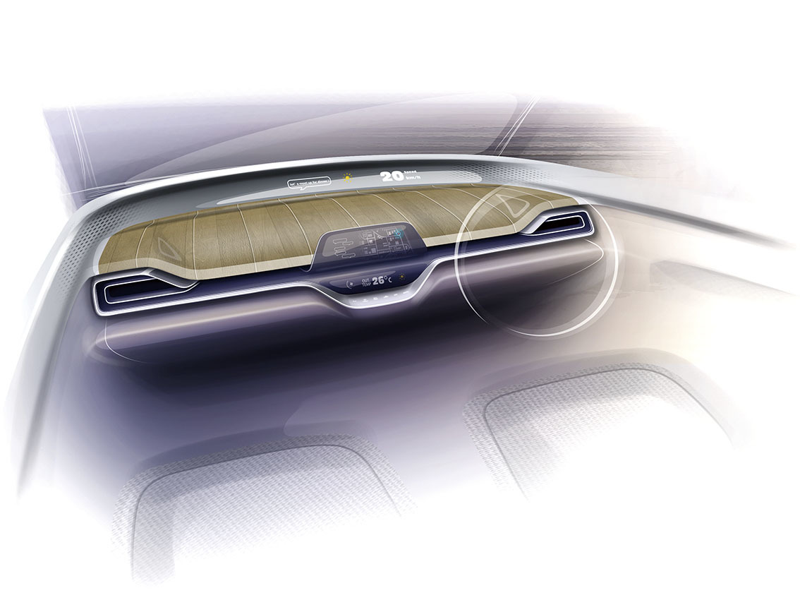 Suzuki Mighty Deck Concept, 2015 - Interior Design Sketch