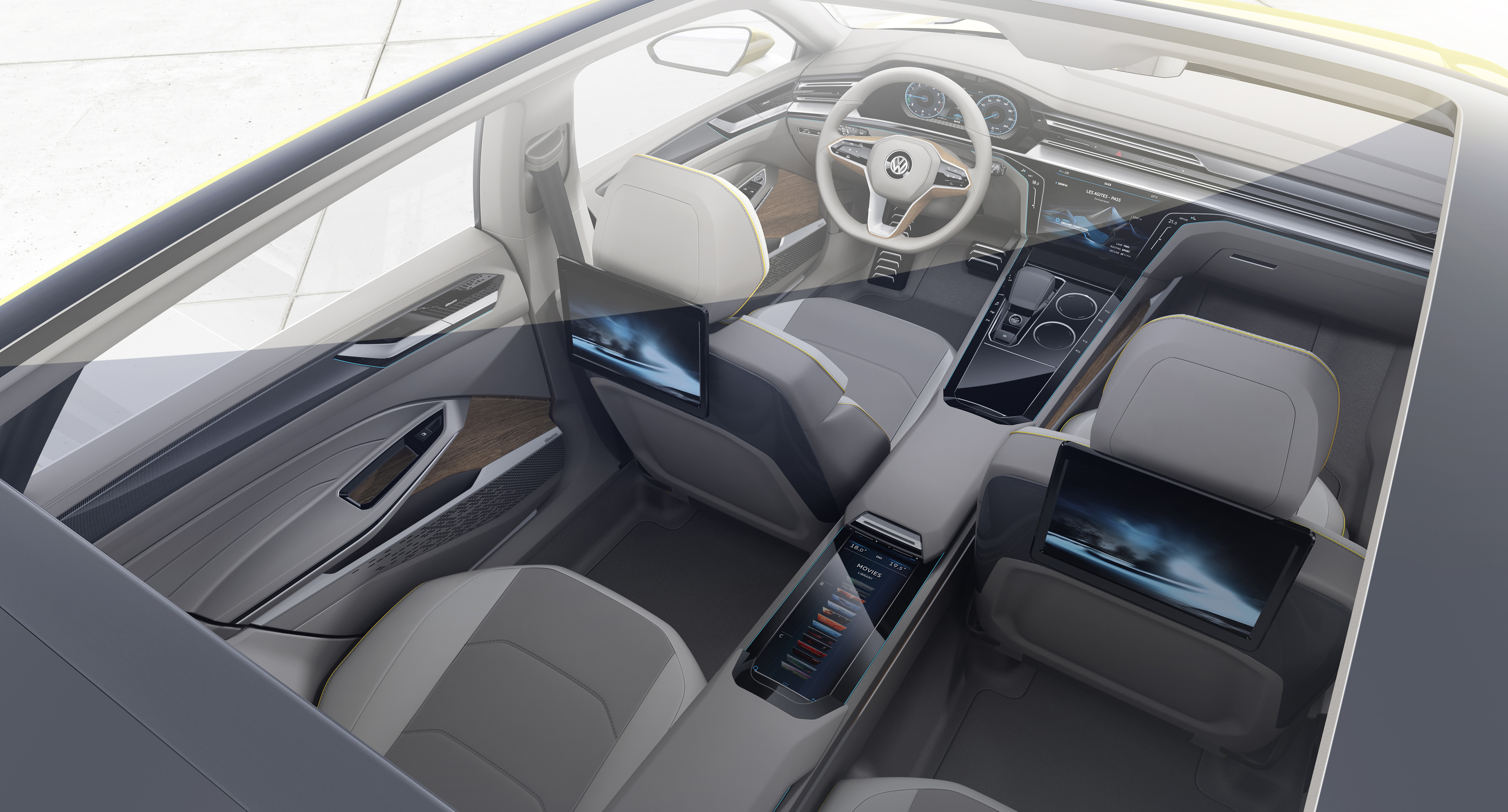 Volkswagen Sport Coupe Concept GTE, 2015 - Interior