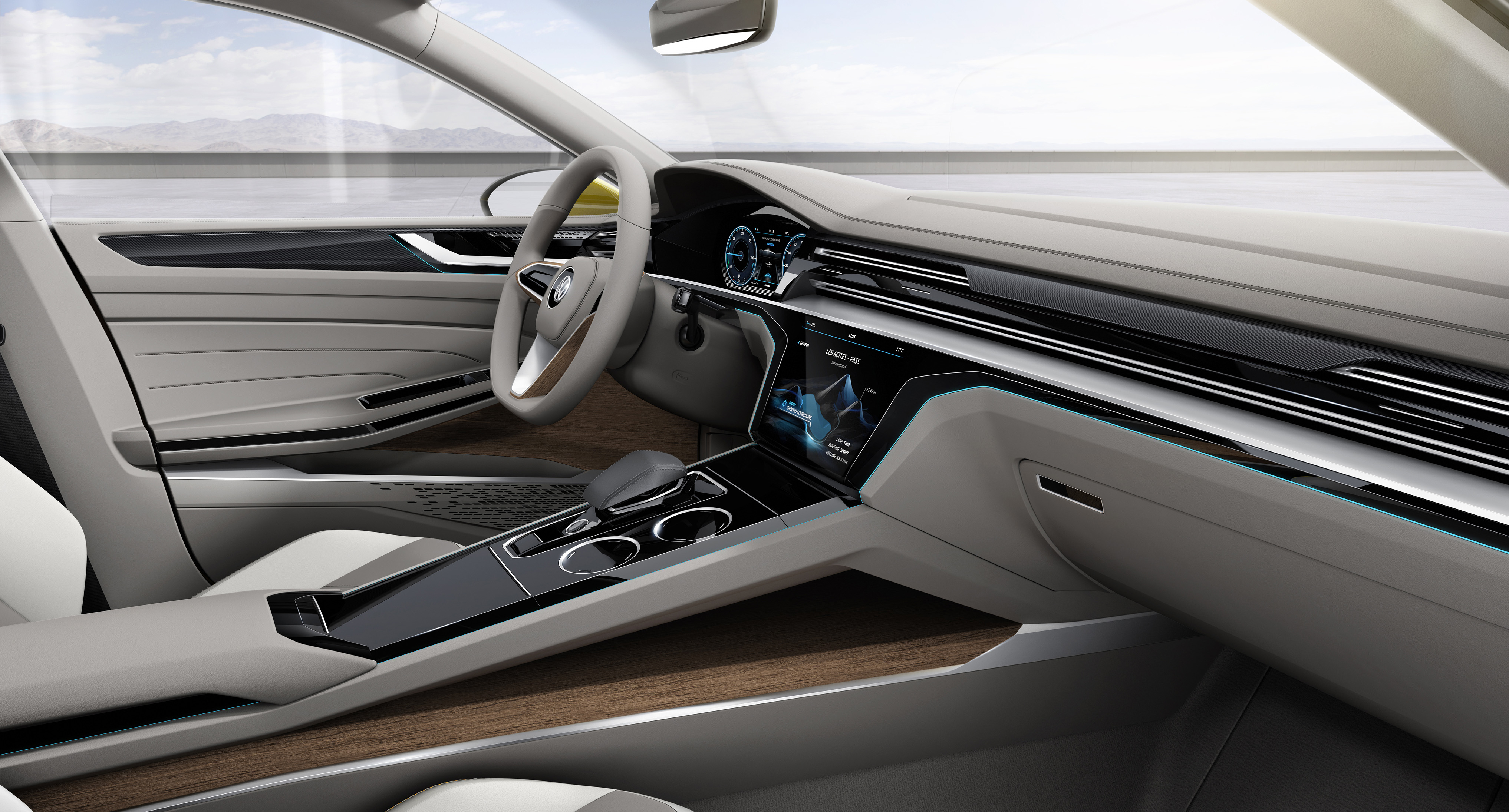 Volkswagen Sport Coupe Concept GTE, 2015 - Interior