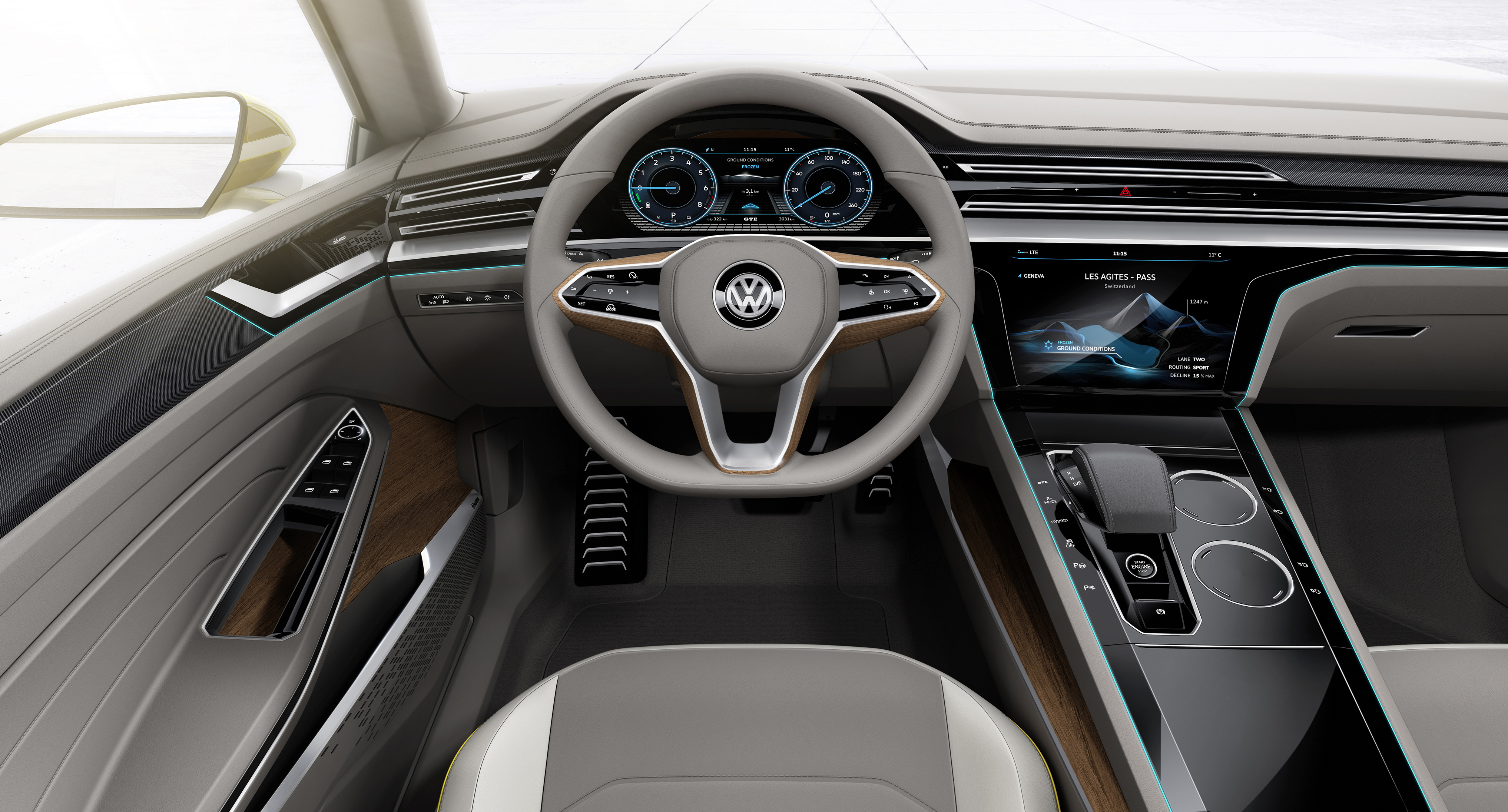 Volkswagen Sport Coupe Concept GTE, 2015 - Interior