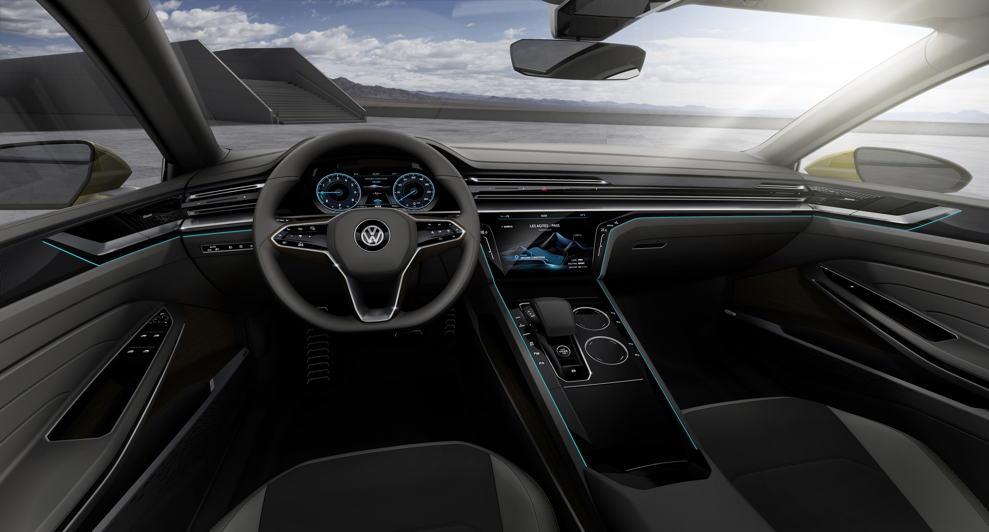 Volkswagen Sport Coupe Concept GTE, 2015 - Interior