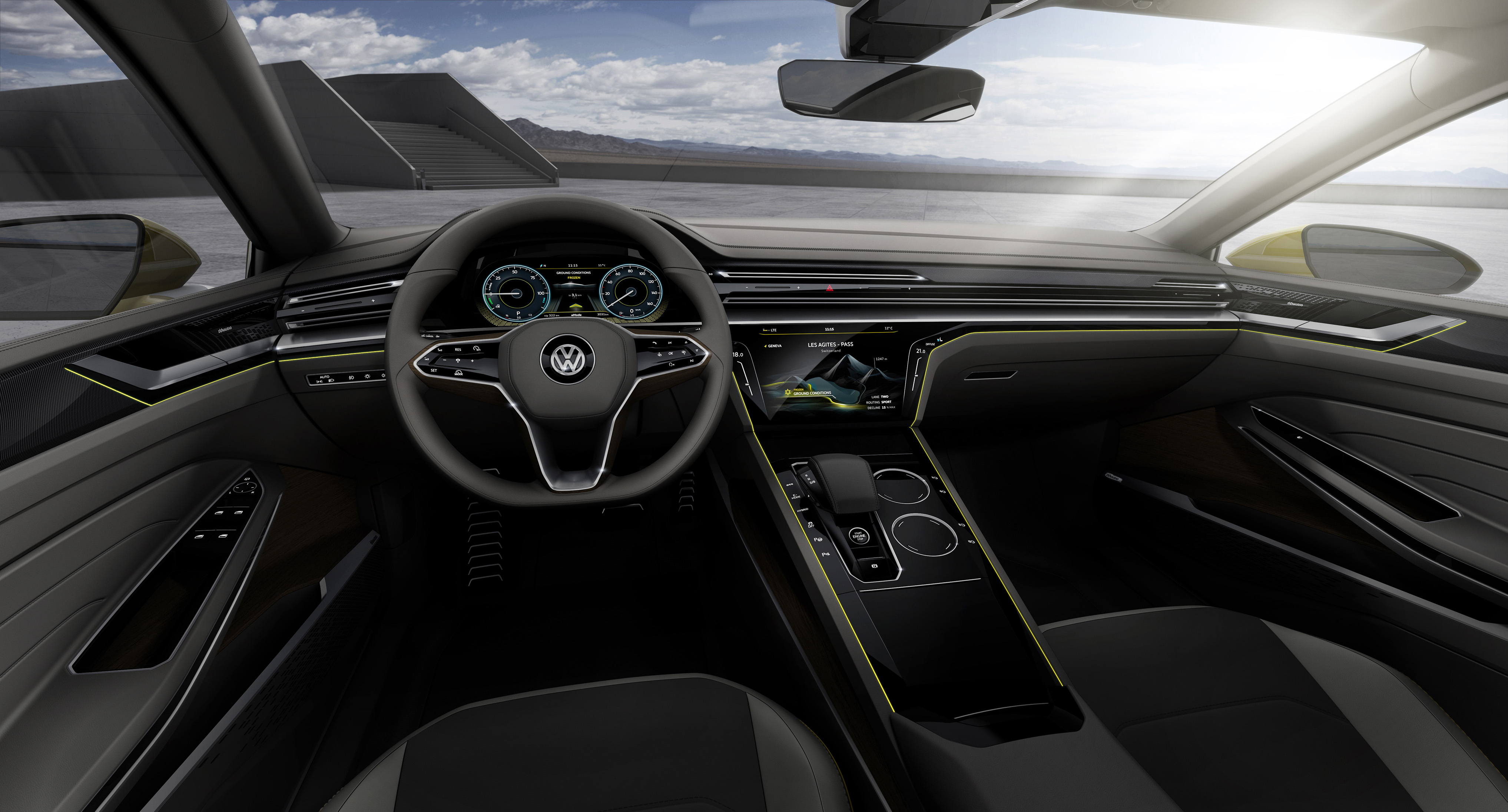 Volkswagen Sport Coupe Concept GTE, 2015 - Interior